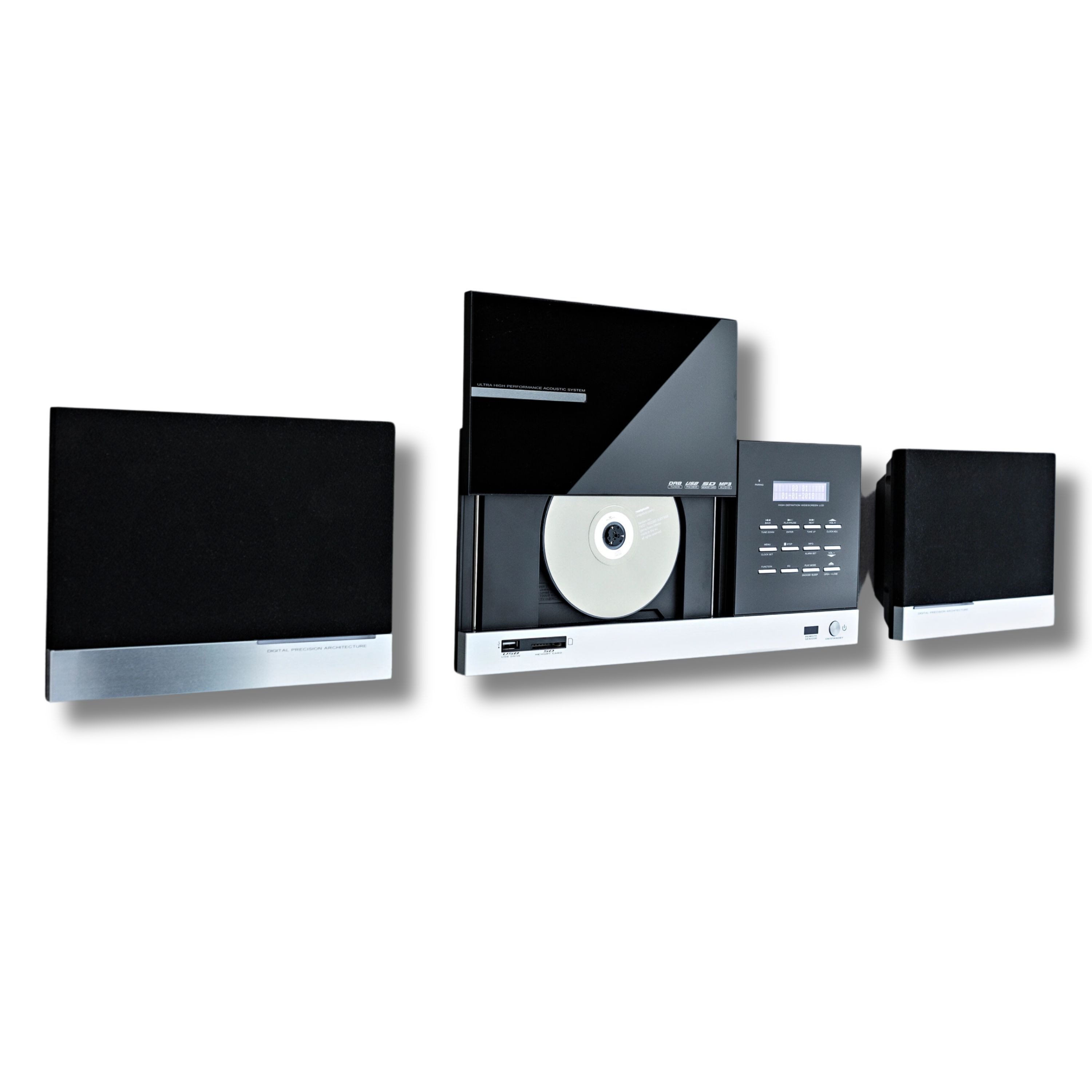 UNIVERSUM* MS 400 Stereo-CD Player (Design Stereoanlage CD MP3 Bluetooth DAB+ AUX USB SD Wandmontage)