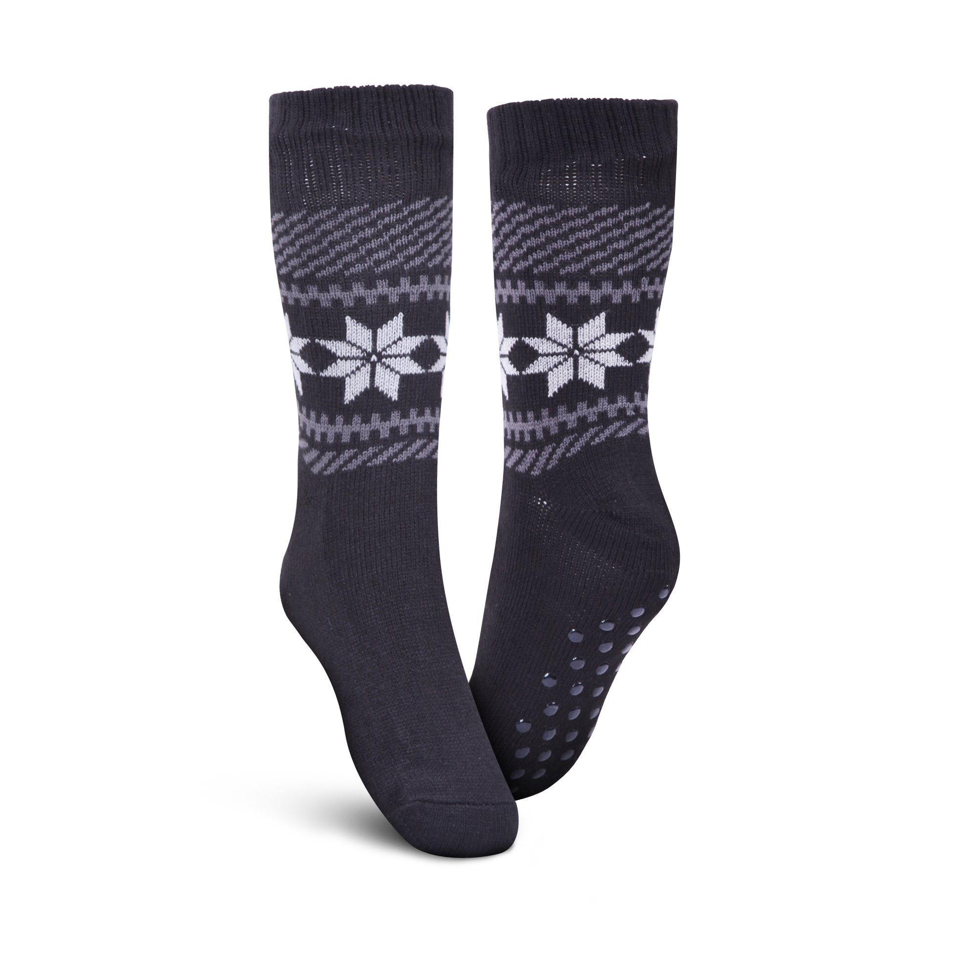 Norweger plüschig ( Socken mit Schwarz ) Teddyfutter, (1-Paar) Haussocken Bestlivings 36-42 Hüttensocken ABS-Socken Stoppersocken Hüttensocken