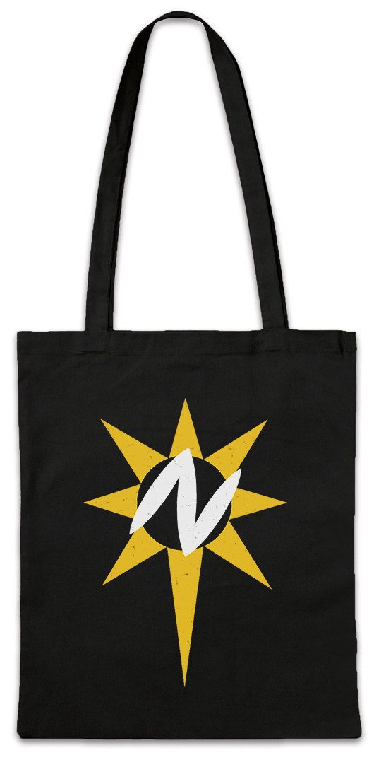 Beuteltasche Nuclear Man Logo Stofftasche Super Symbol Sign Retro Man Superman