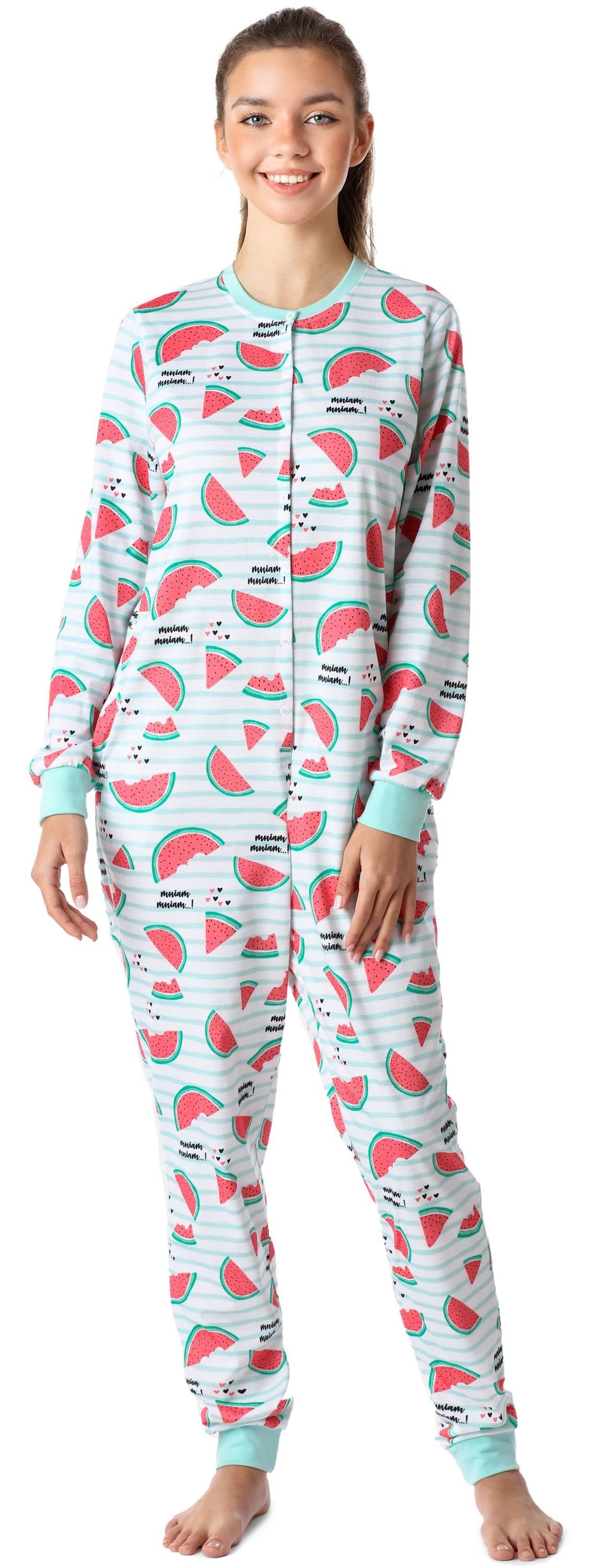 Merry Style Schlafanzug Mädchen Jugend Schlafanzug Schlafoverall MS10-335 Minze/Wassermelone