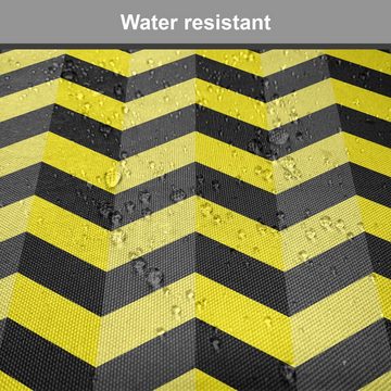 Abakuhaus Stuhlkissen Dekoratives wasserfestes Kissen mit Riemen für Küchensitze, Yellow Chevron Warnschild