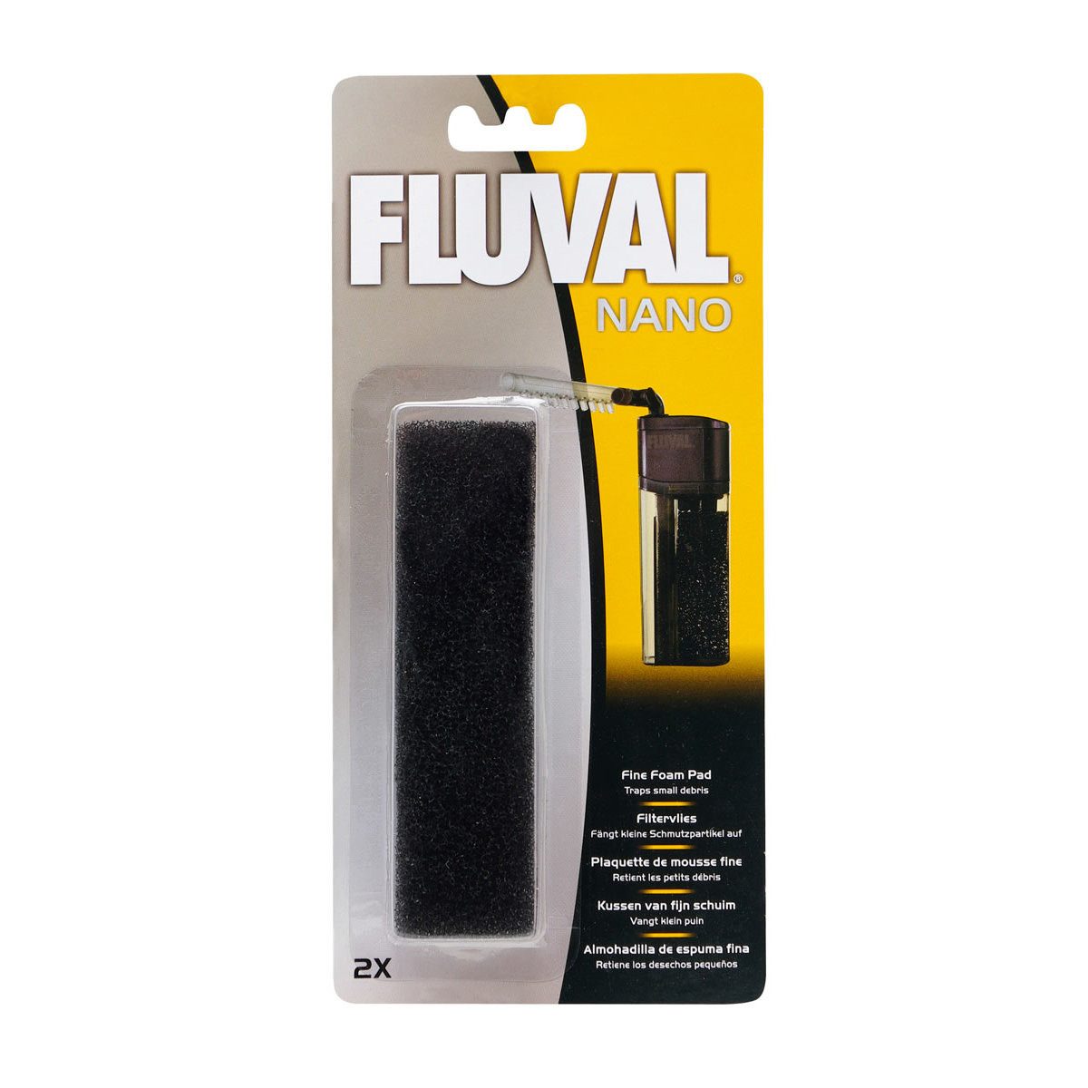 FLUVAL Aquariumfilter Schaumstoffpatrone für Nano Innenfilter fein