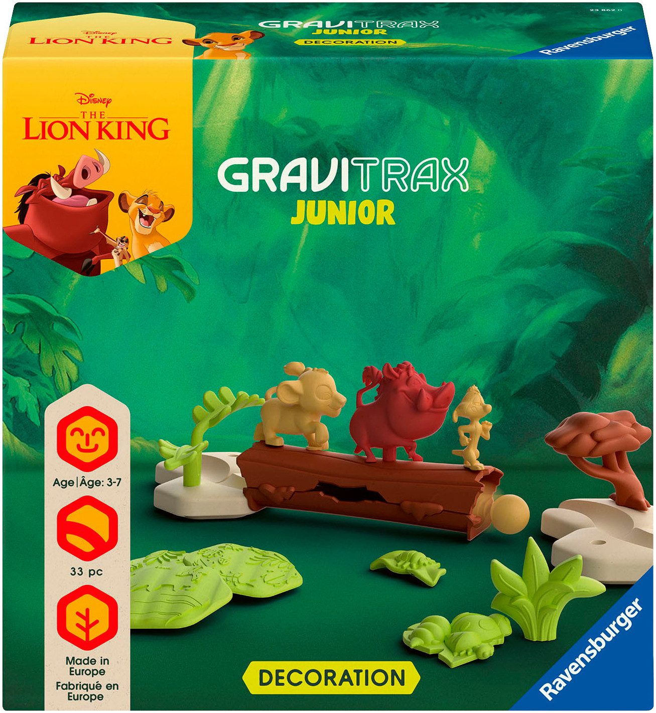 Ravensburger Kugelbahn-Bausatz GraviTrax Junior Extension Disney Lion King, Made in Europe