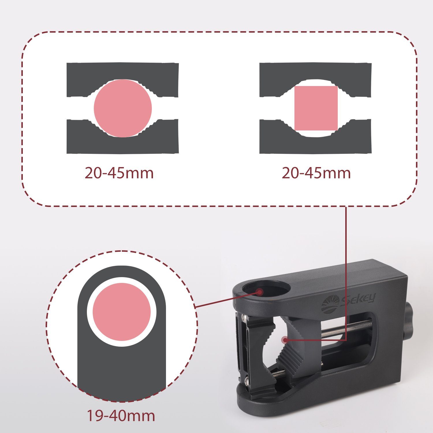 Sekey Balkonklammer Schirmhalter Sonnenschirmhalter Halterung für Sonnensch günstig online kaufen
