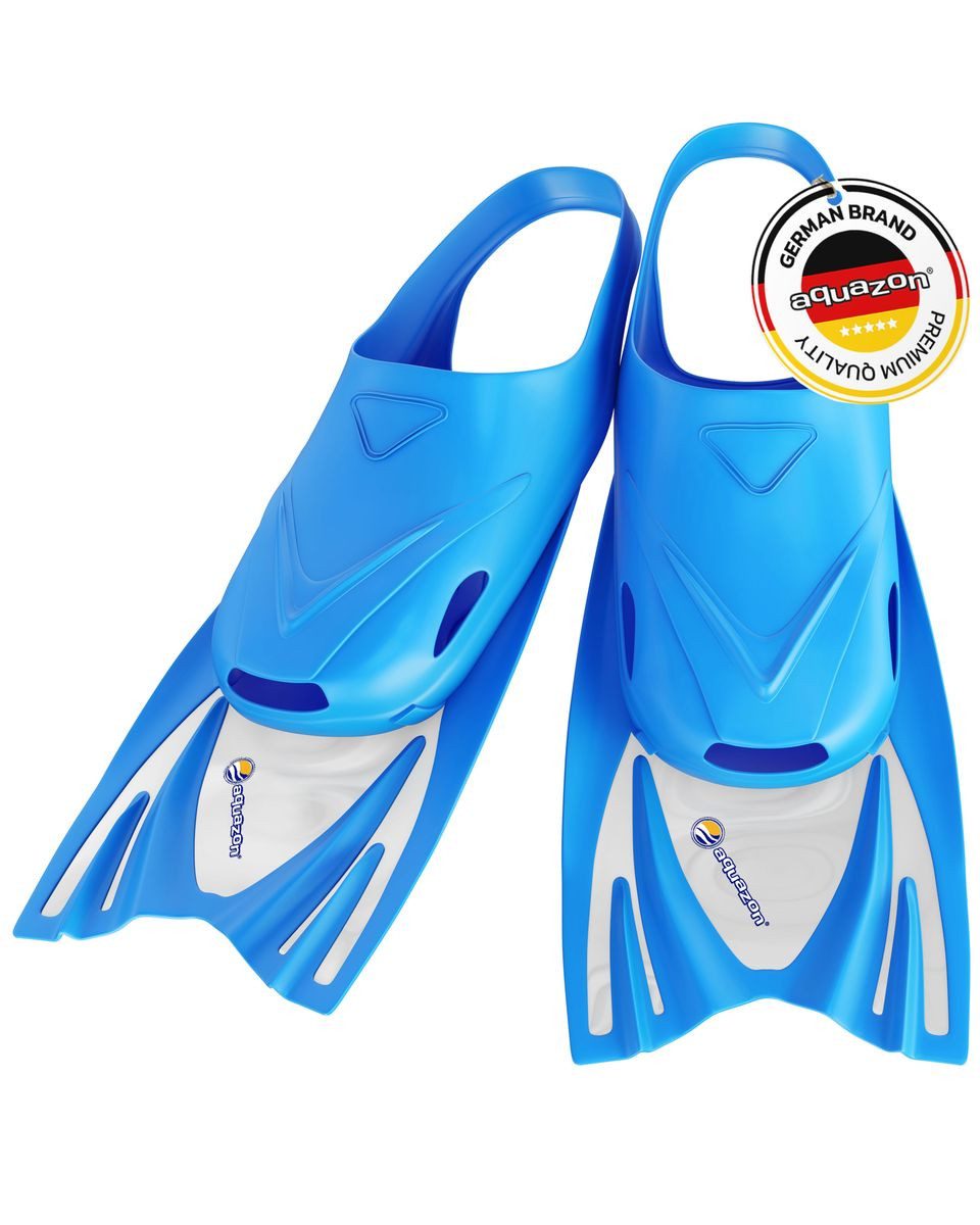 AQUAZON Flosse Kinder Schwimmflossen JOY, leicht anzuziehen in Größen 28 - 35