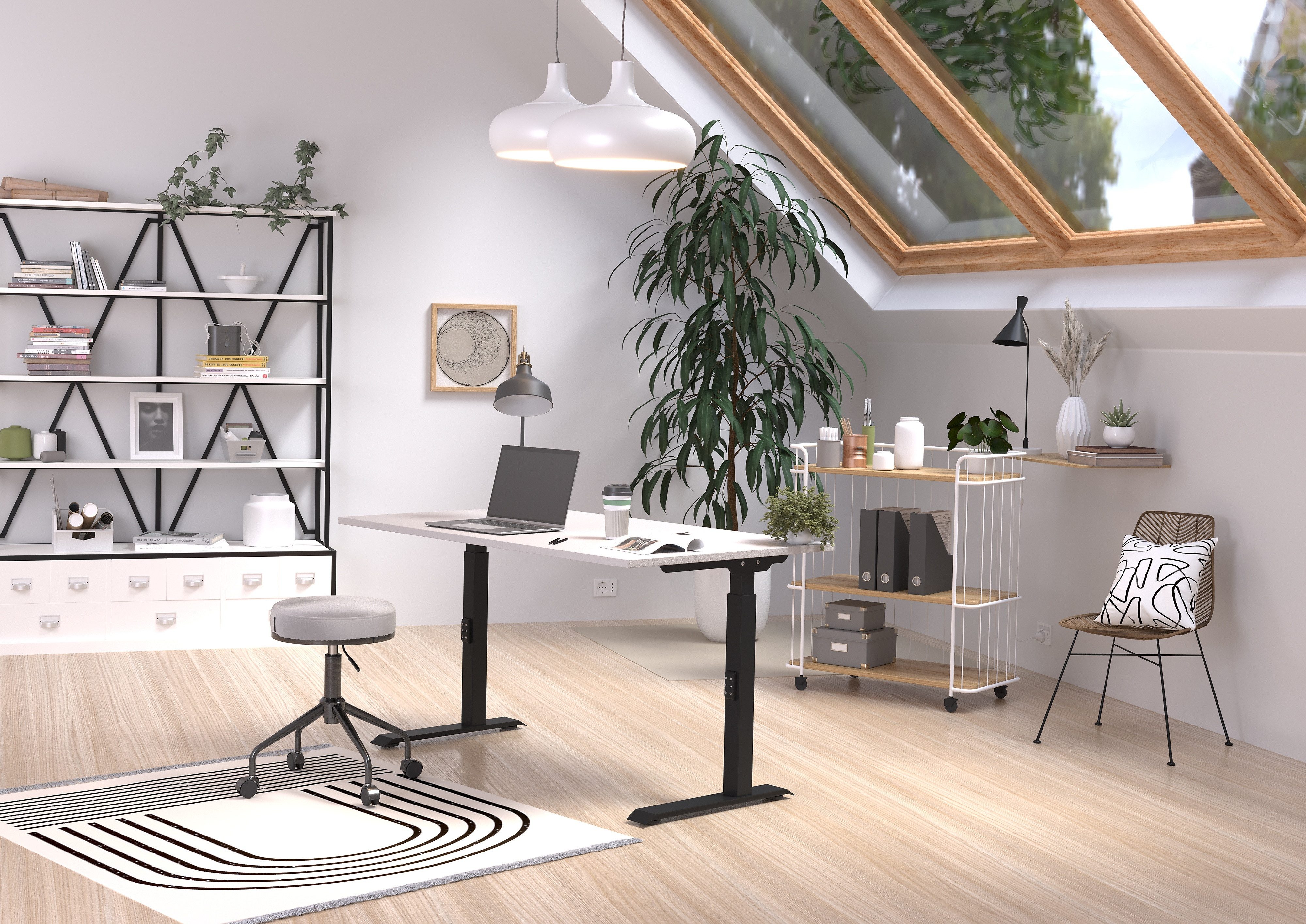 GERMANIA Schreibtisch Downey, höhenverstellbar von 68-91 günstig online kaufen