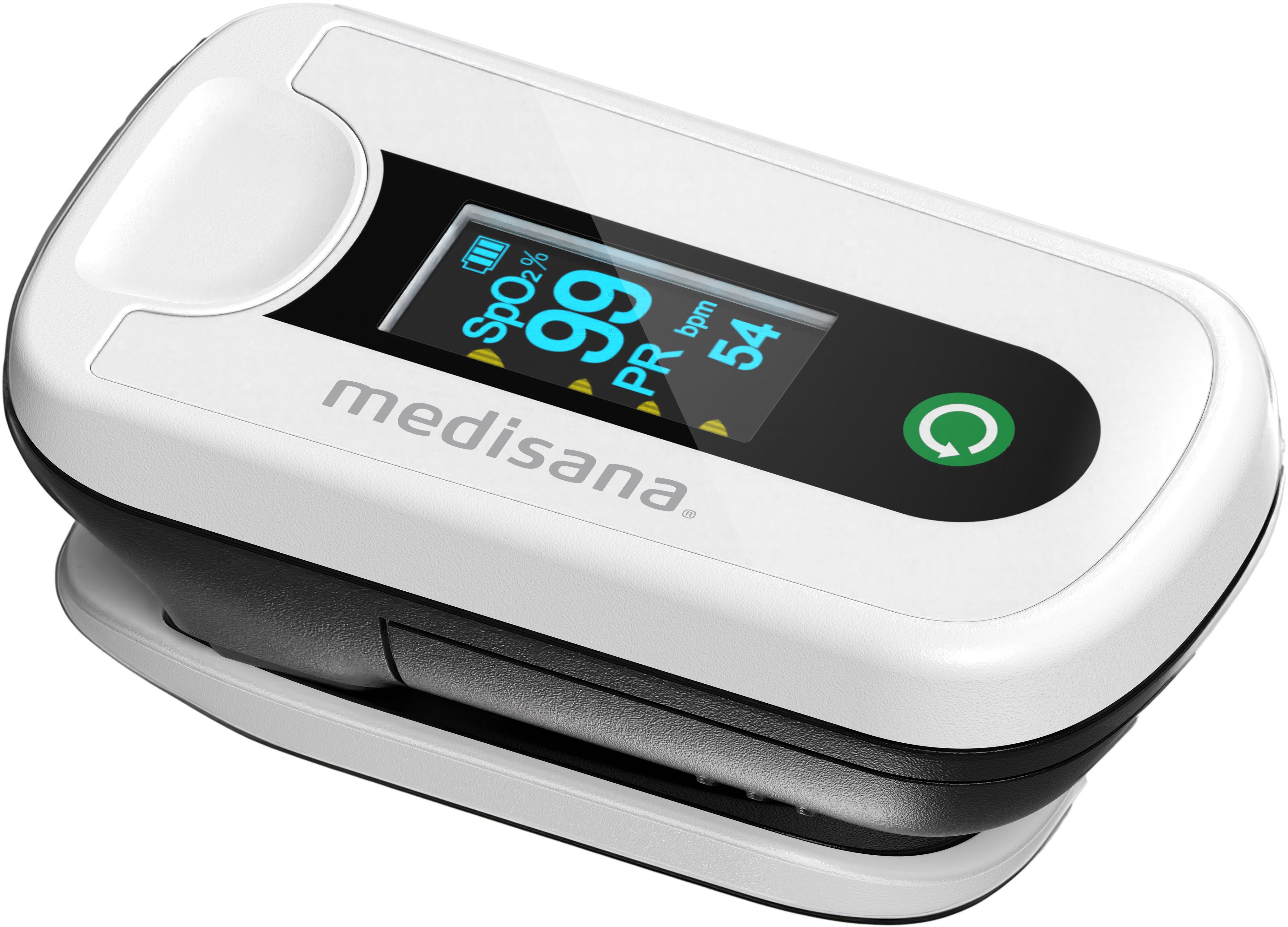 medisana Pulsoximeter PM 180, Blutsauerstoffsättigung, Herzfrequenz,zertifiziertes Medizinprodukt