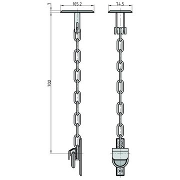 BASI Gitterrostsicherung BASI® Gitterrostsicherung für Kellerschächte 1 Paar GS100 Typ 1620-000