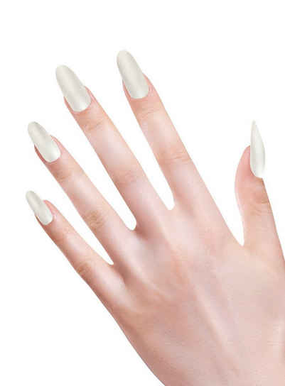Widdmann Kunstfingernägel Stiletto Fingernägel perlmutt, Künstliche Fingernägel zum Aufkleben