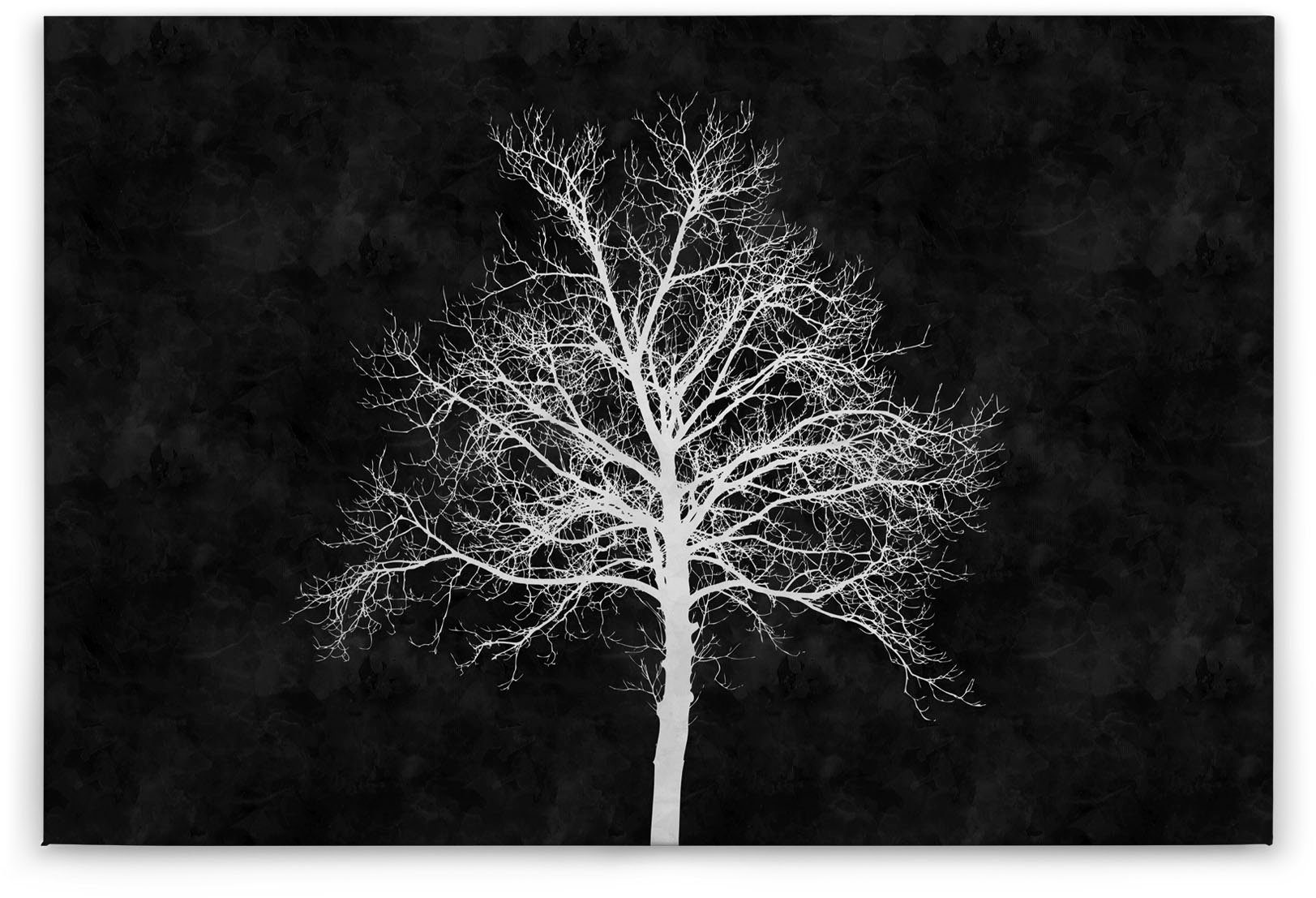 A.S. Création Leinwandbild blackboard, Gemälde, Kinder, Kunst (1 St), Schwarz-Weiß Baum Keilrahmen Tafel Leinwand-Bild Wohnzimmer modern