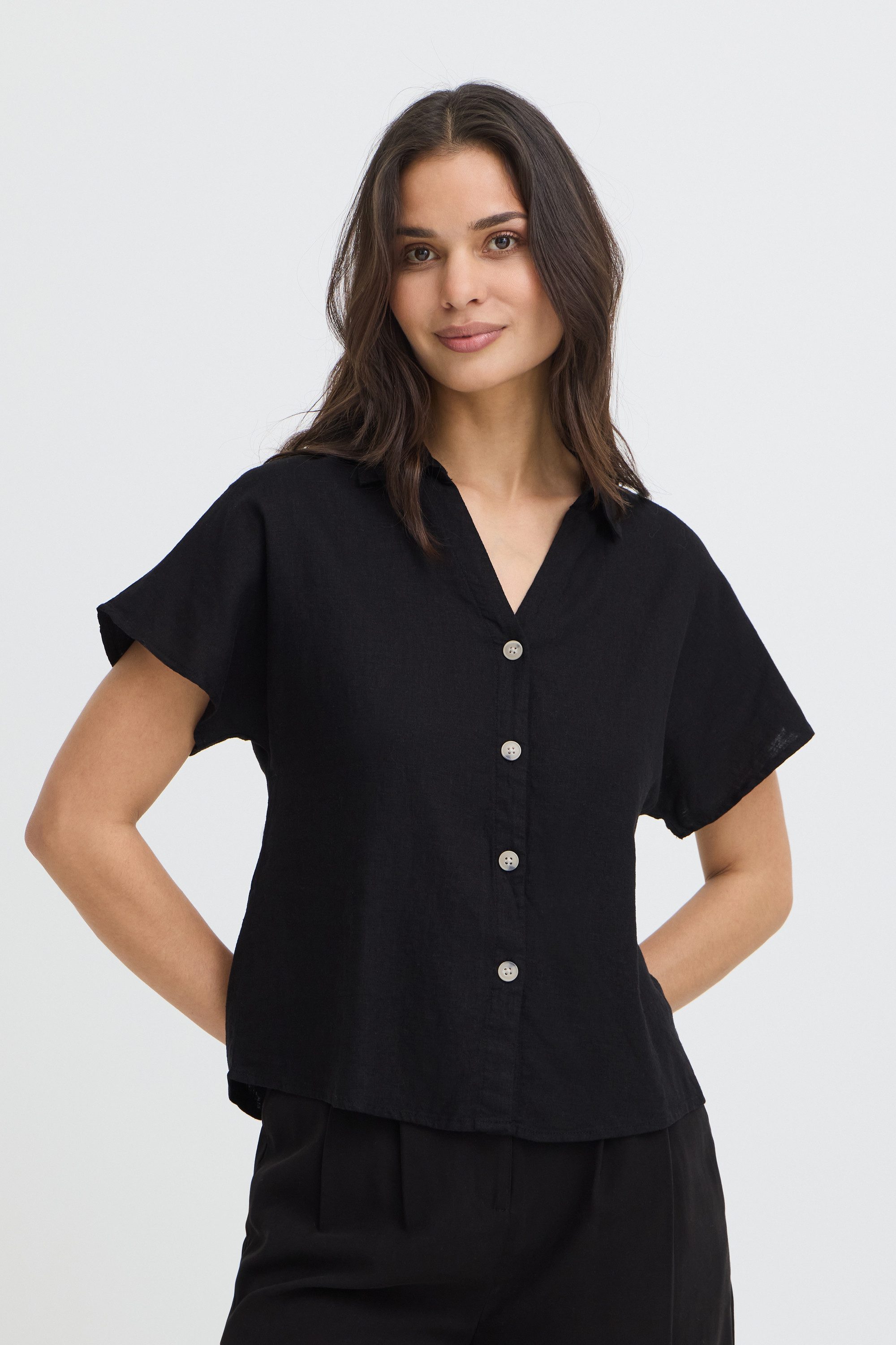 b.young Kurzarmhemd Kurzarm-Bluse BYFALAKKA