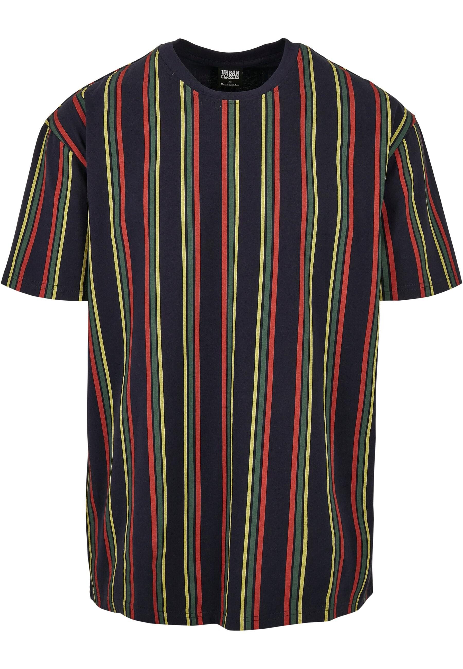 URBAN CLASSICS T-Shirt Herren Printed Oversized Retro Stripe Tee (1-tlg)