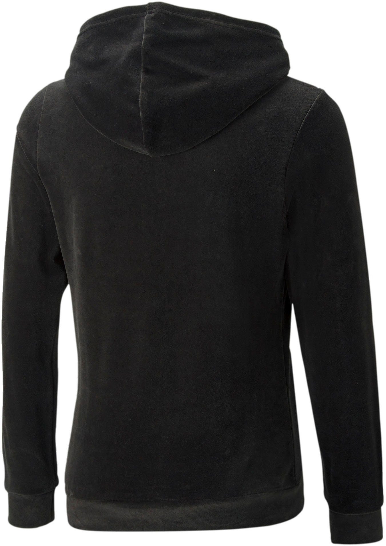 PUMA schwarz Kapuzensweatshirt Hoodie ESS+ G Velour