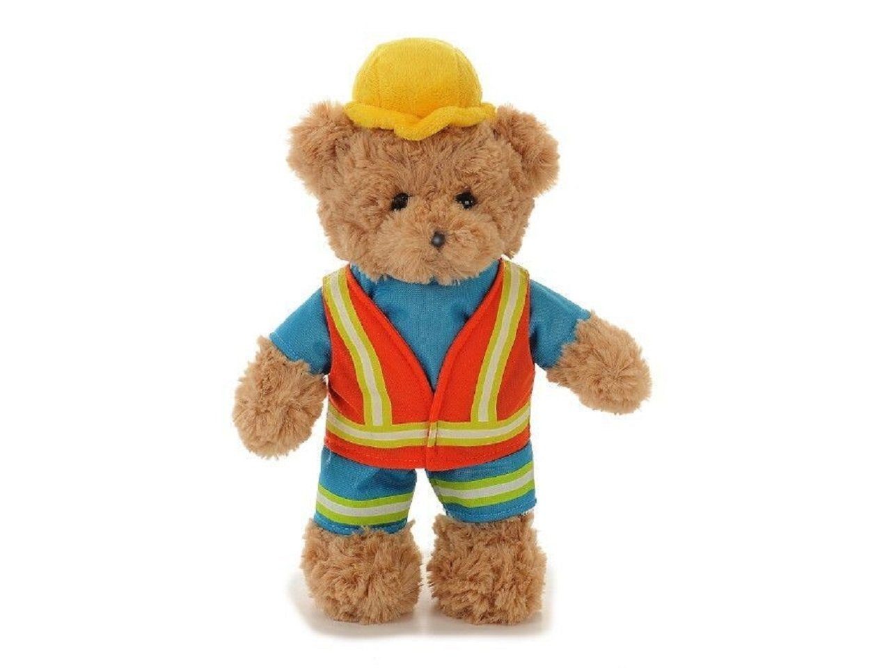 Euro Souvenirs Kuscheltier Bauarbeiter Bär Plüsch ca. 27 x 13 x 34 cm