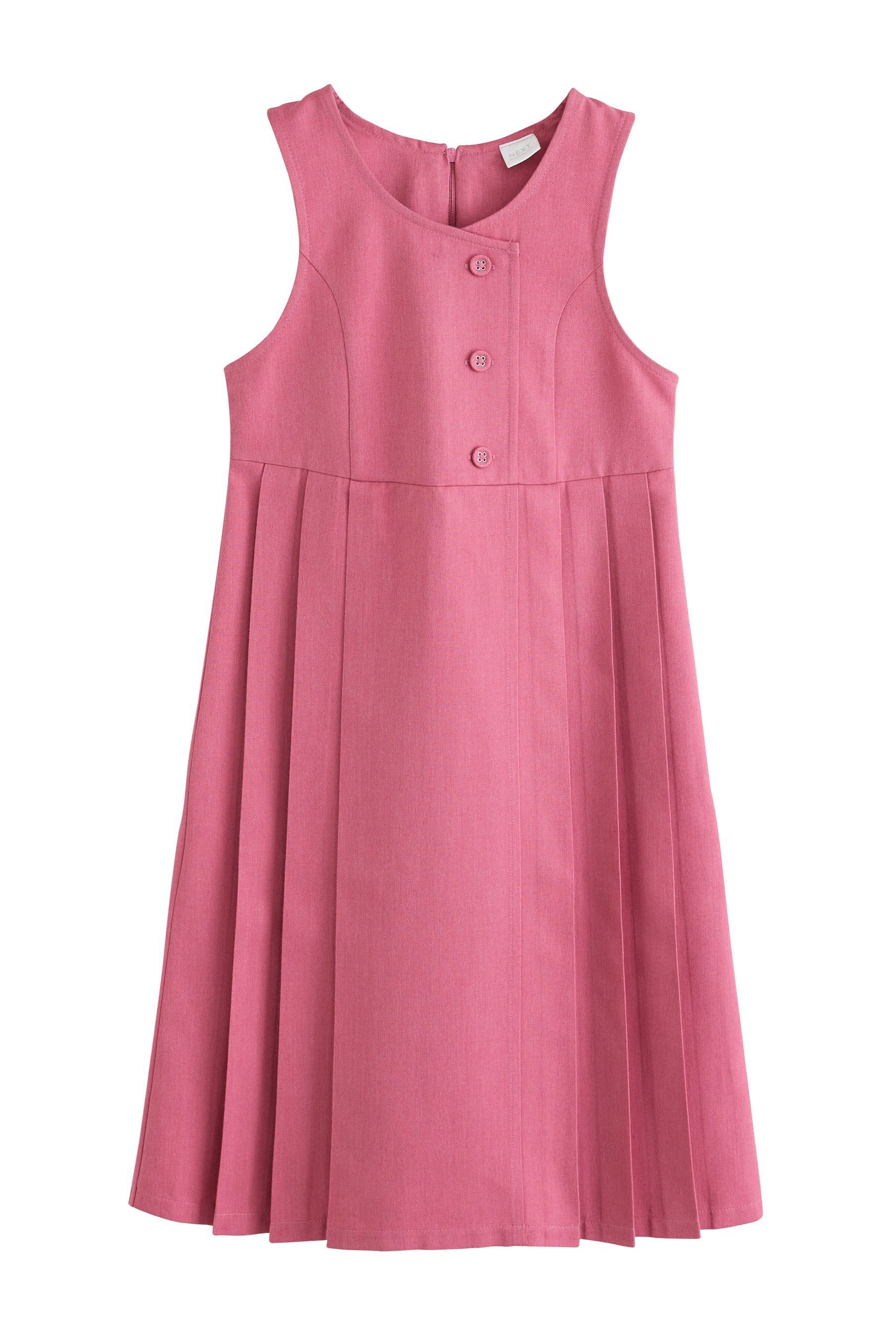Next Latzkleid Langes Latzkleid mit asymmetrischer Knopfleiste (1-tlg)
