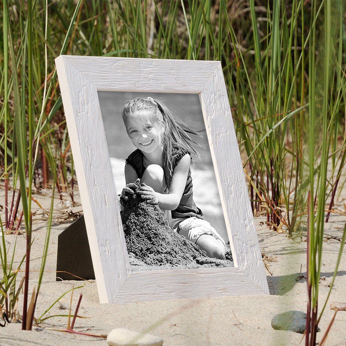 PHOTOLINI Bilderrahmen 2er Set Strandhaus Rustikal günstig online kaufen
