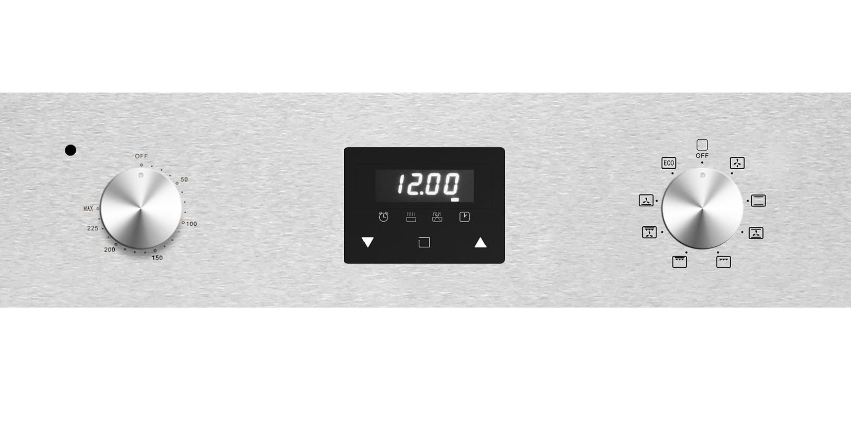 PKM Backofen Umluft LED Display 8 Funktionen Schwarz EB7IXD, mit Nein