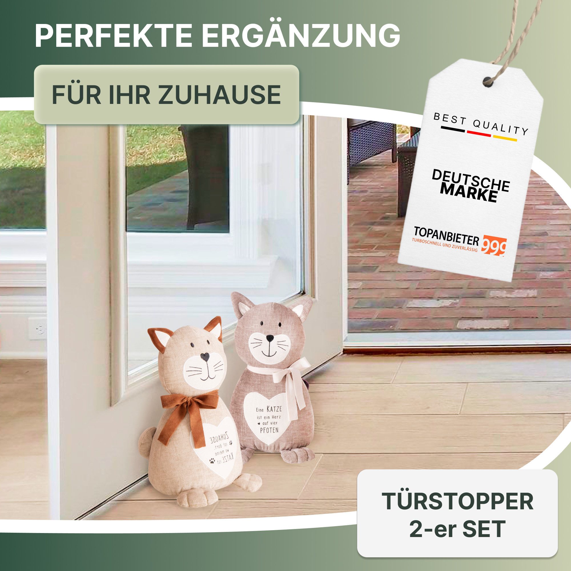 Topanbieter999 Türstopper Tiere in verschiedenen Ausführungen (2er Set), Ka günstig online kaufen