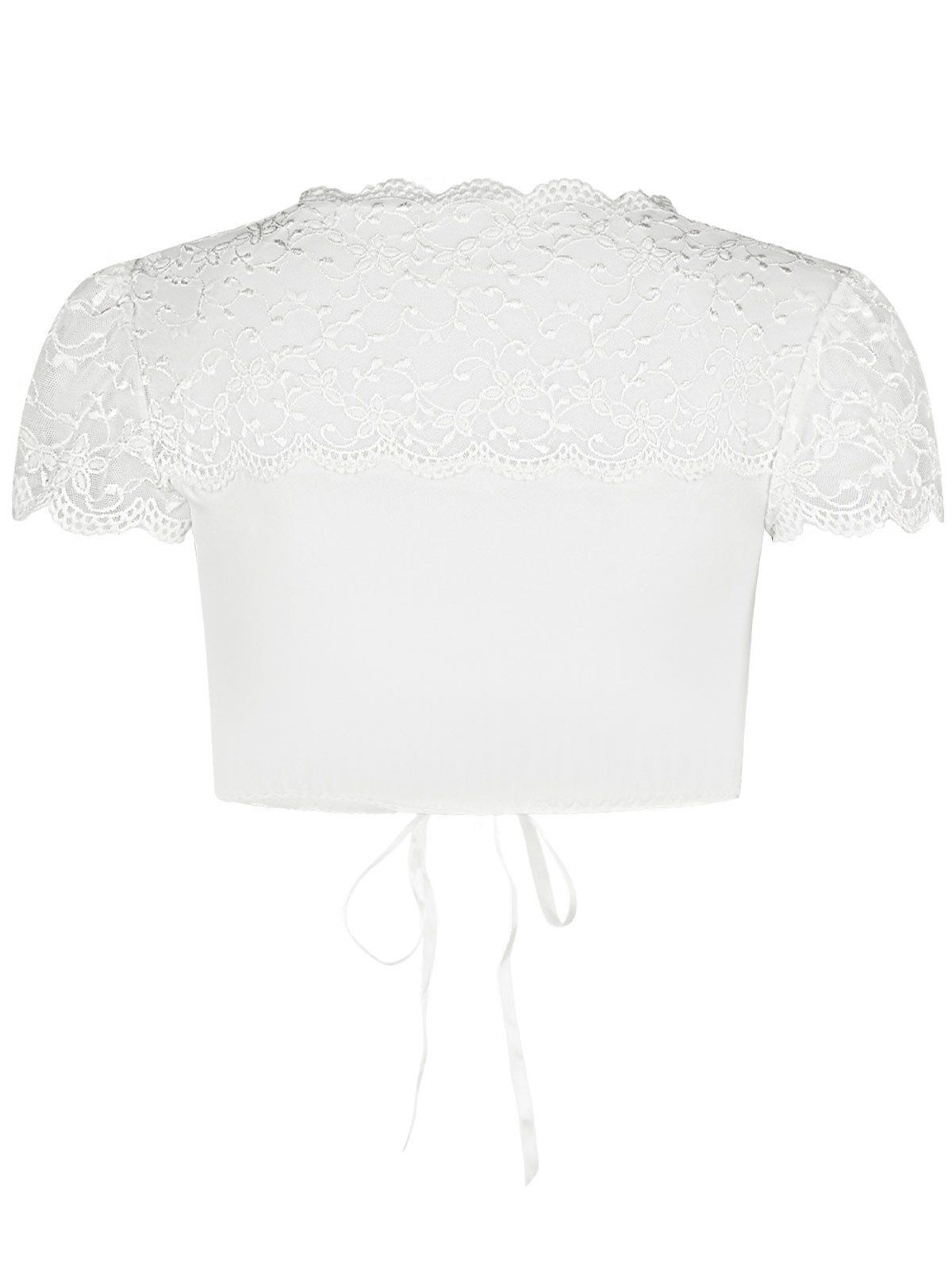 Nina Von C. Dirndlbluse Dirndlbluse kurzarm Nina (Stück, 1-tlg) -