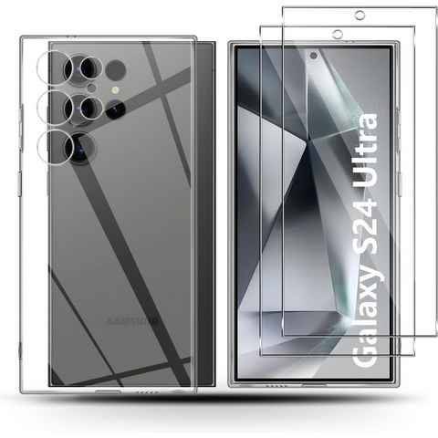 MSM Handyhülle Hülle + 2X Schutzglas für Samsung Galaxy S24/Plus/Ultra Panzerfolie