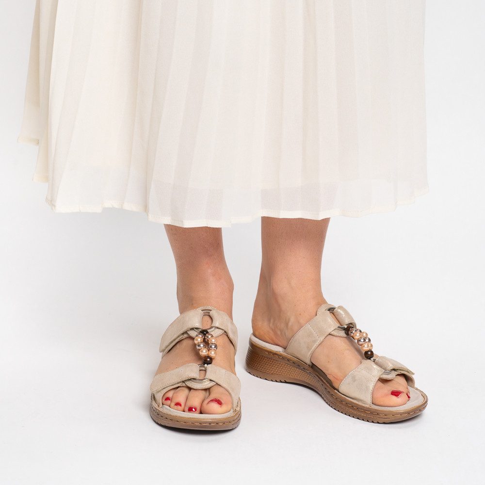 Ara HAWAII Pantolette Schlupfschuh, Komfortschuh mit Klettverschlüsse, G-Weite