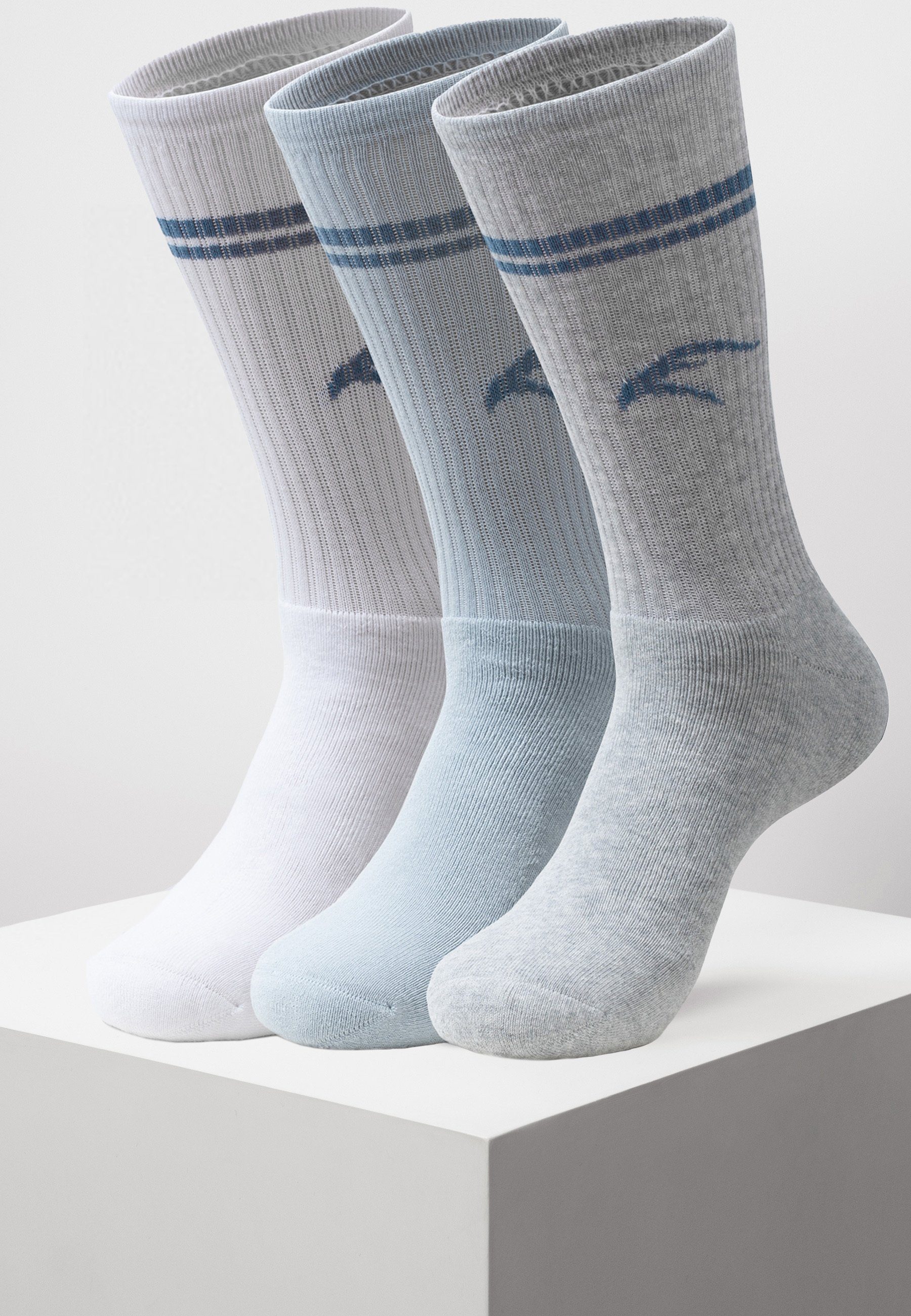 Indicode Tennissocken Marvin (6-Paar) Navy/White/Grey