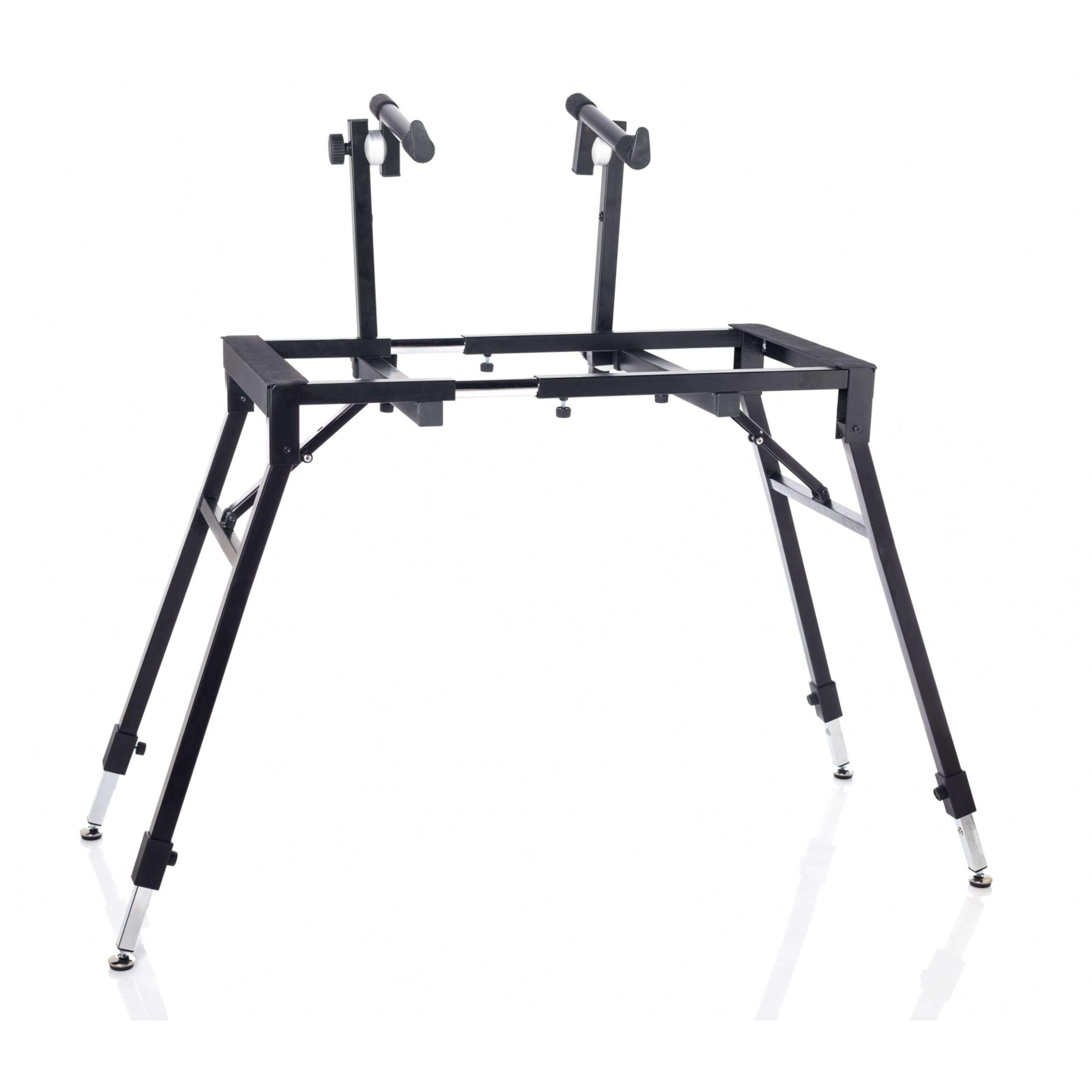 MUSIC STORE Keyboardständer, (B-99 TN A Stabiler Keyboardständer 2 Auflagen Höhenverstellbar Schwarz 12.8 kg, Stative für Tasteninstrumente, Keyboard-Tische), Keyboardständer, stabil, höhenverstellbar