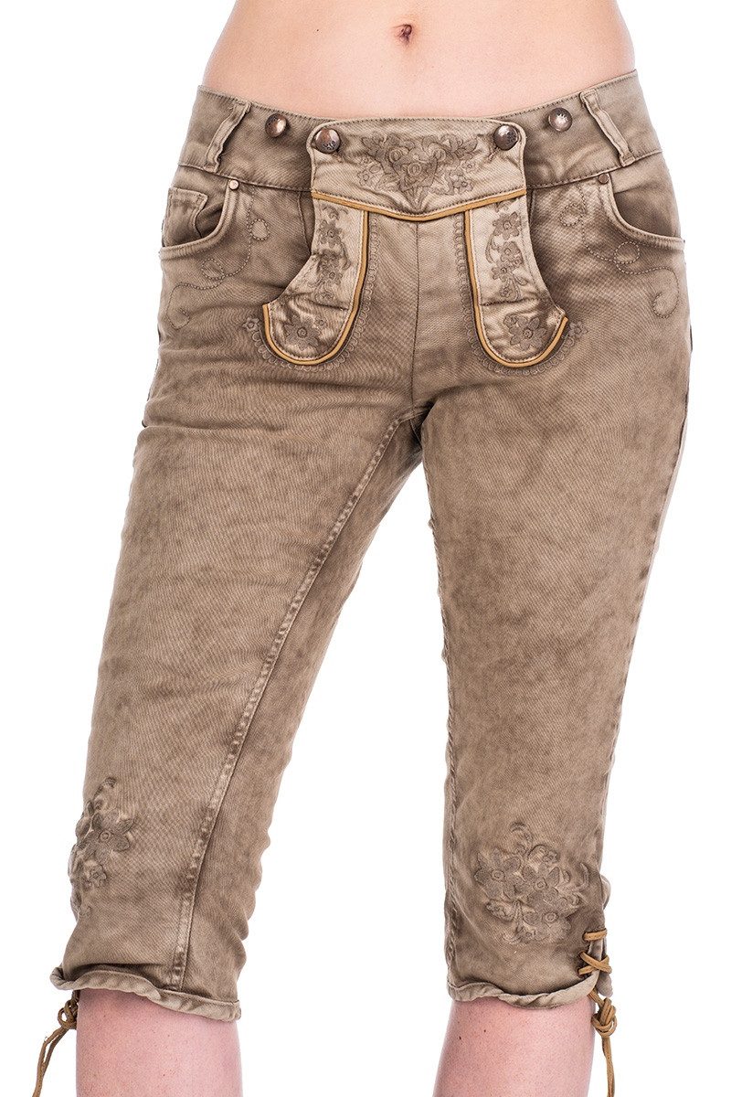 Hangowear Trachtenjeans Trachtenjeans Damen - OVIDA KB - schlamm