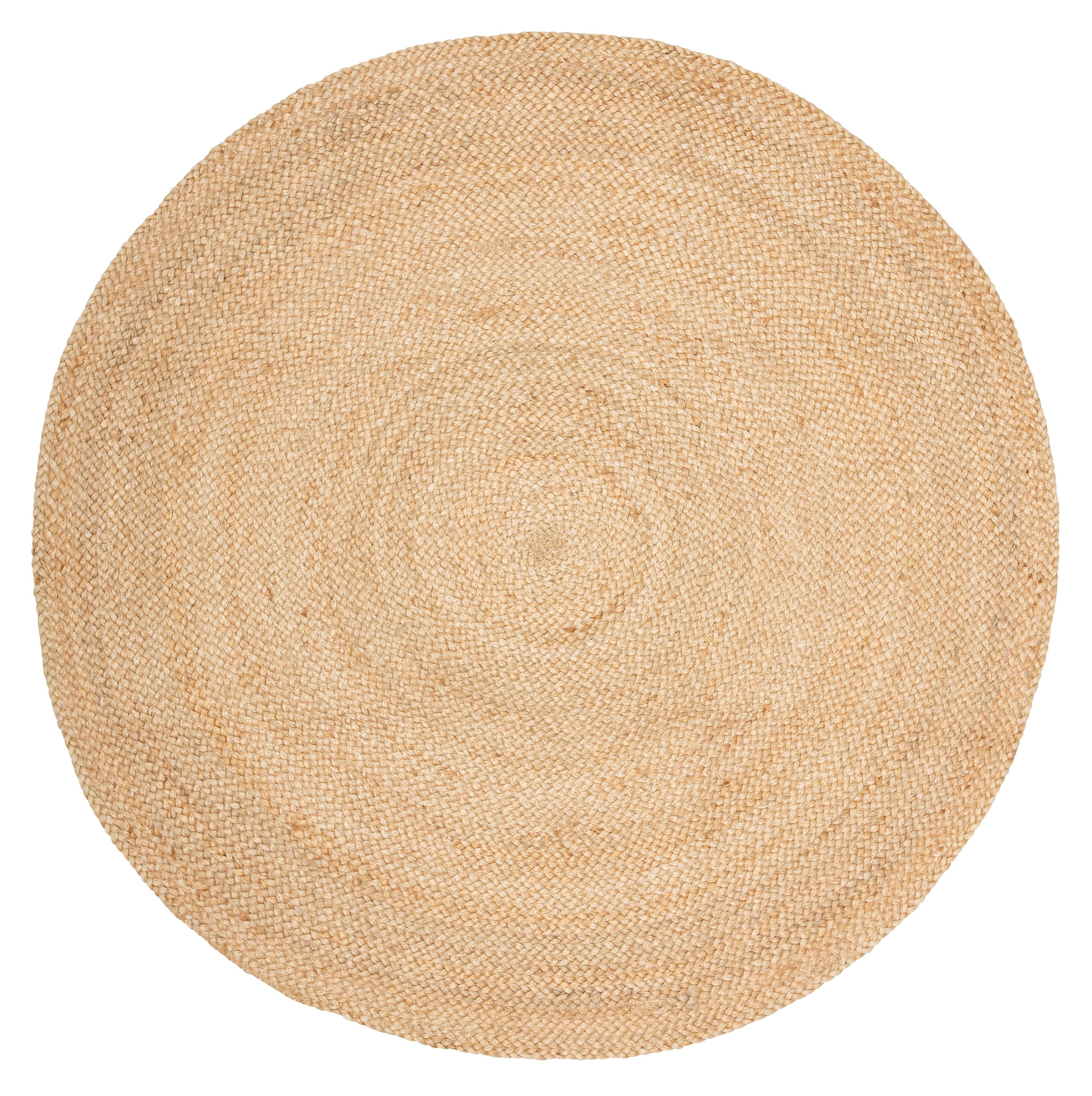 Teppich Naturala, Jute-Teppich, handgefertigt, my home, rund, Höhe: 5 mm, Naturprodukt, Jute, Boho, Wendeteppich, Wohnzimmer, Esszimmer