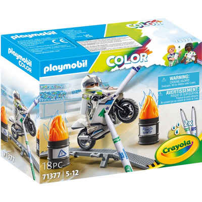 Playmobil® Konstruktionsspielsteine Color Motocross Motorrad