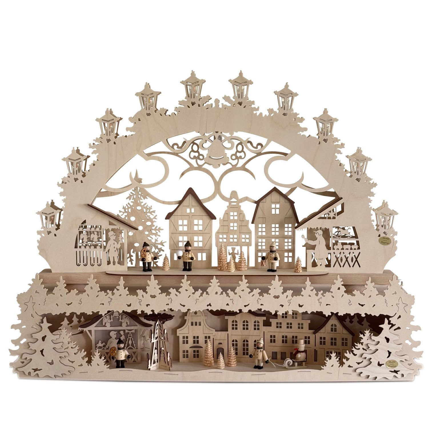 SAICO Original LED Lichterbogen Schwibbogen "Altstädter Weihnachtsmarkt" in günstig online kaufen