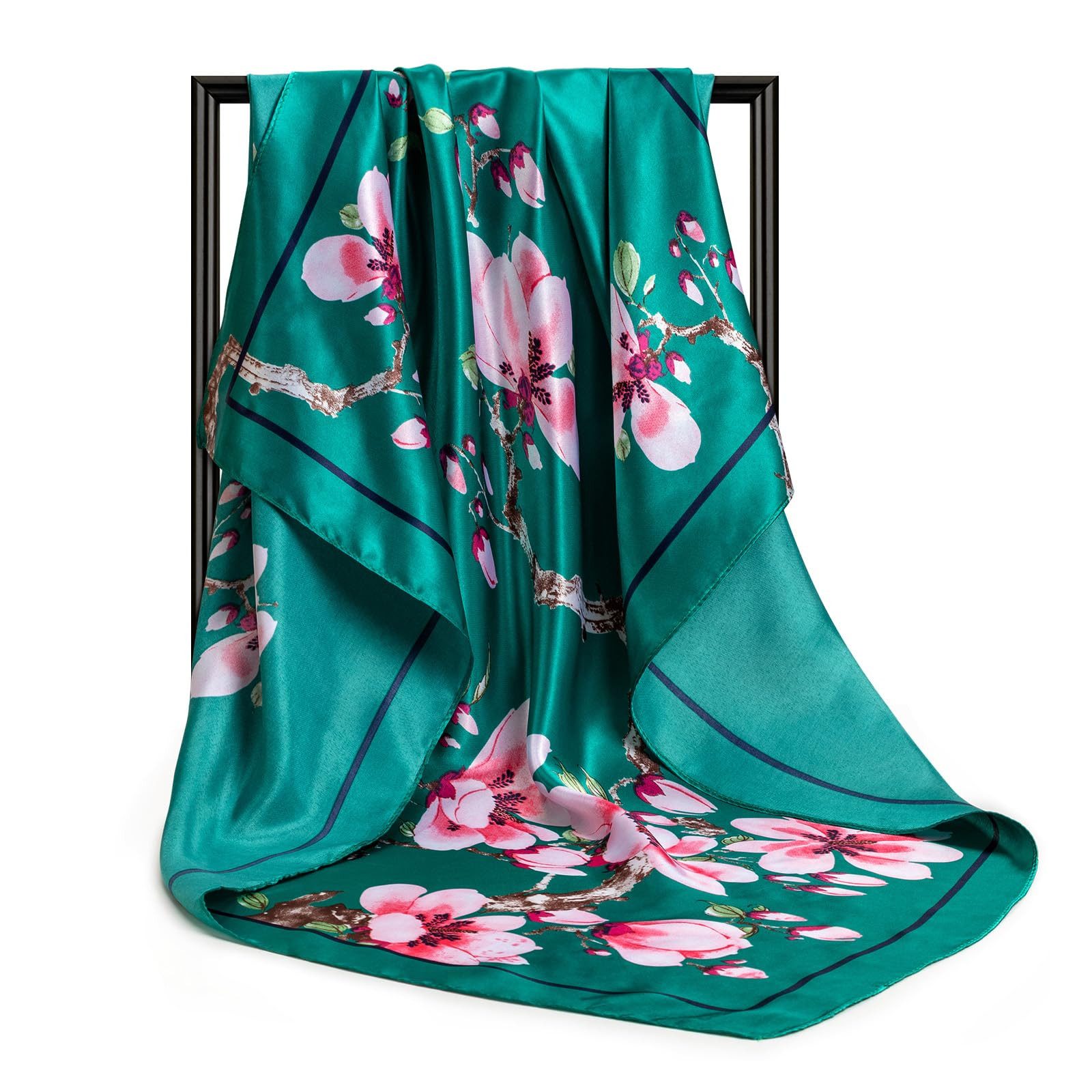 Zaewry Halstuch 90x90cm Quadratische Schals für Damen, (1-St), Mode Kopftuch Bandanas Haartuch Halstuch Haarschmuck