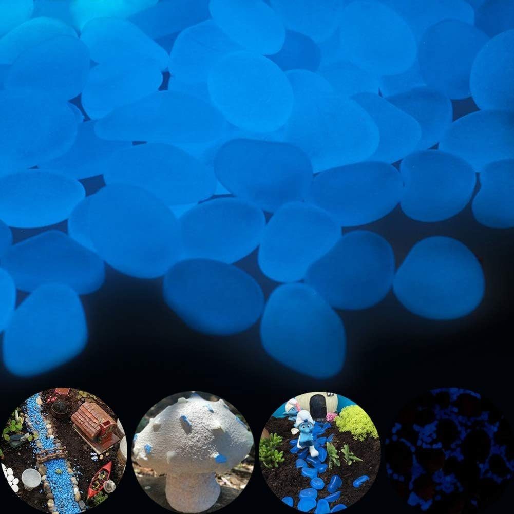 500 Muggelsteine Die Im Dunkeln Leuchten - Bunte Fluoreszierende Steine Für Kinder & Deko