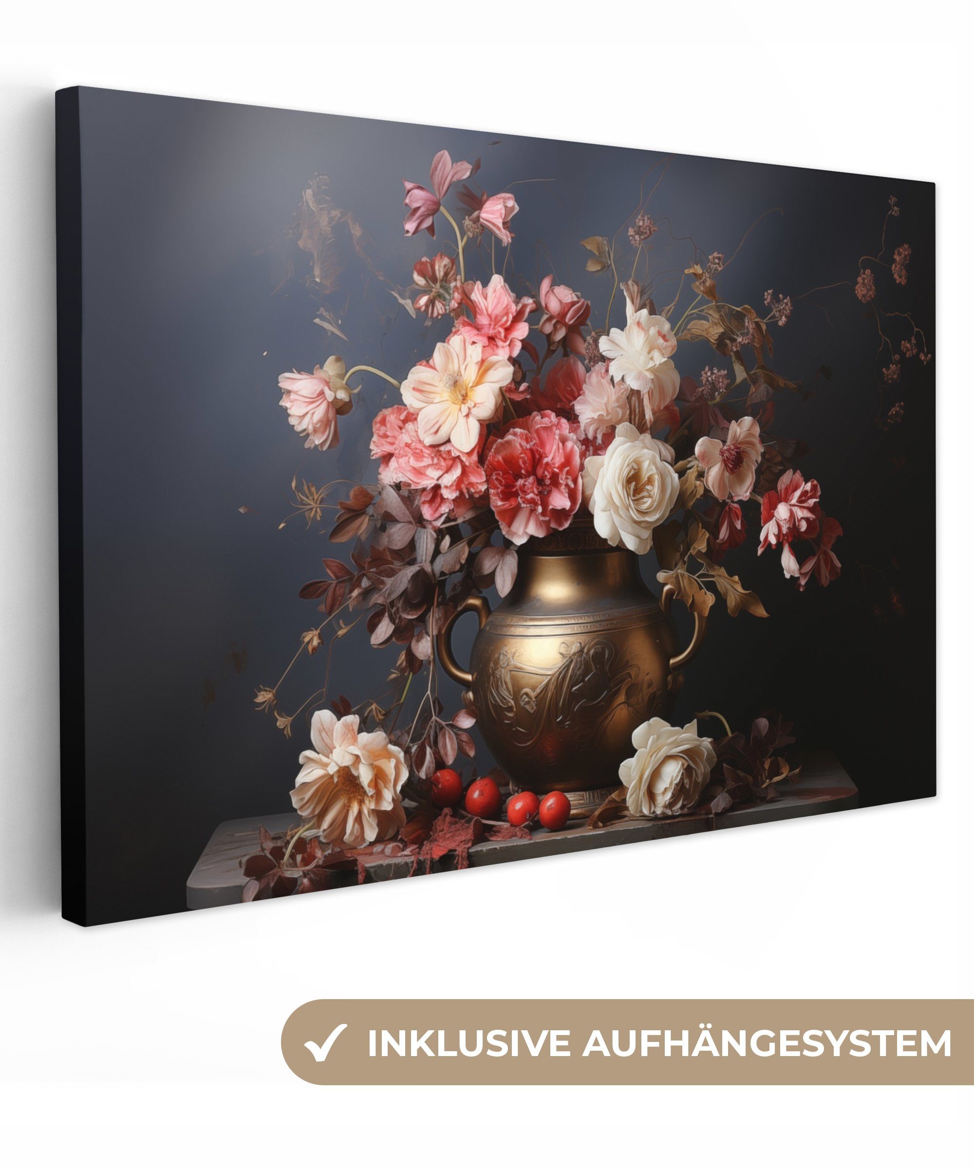 OneMillionCanvasses® Leinwandbild Stilleben - Blumen - günstig online kaufen