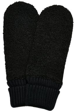 URBAN CLASSICS Baumwollhandschuhe Urban Classics Unisex Sherpa Synthetic Leather Gloves