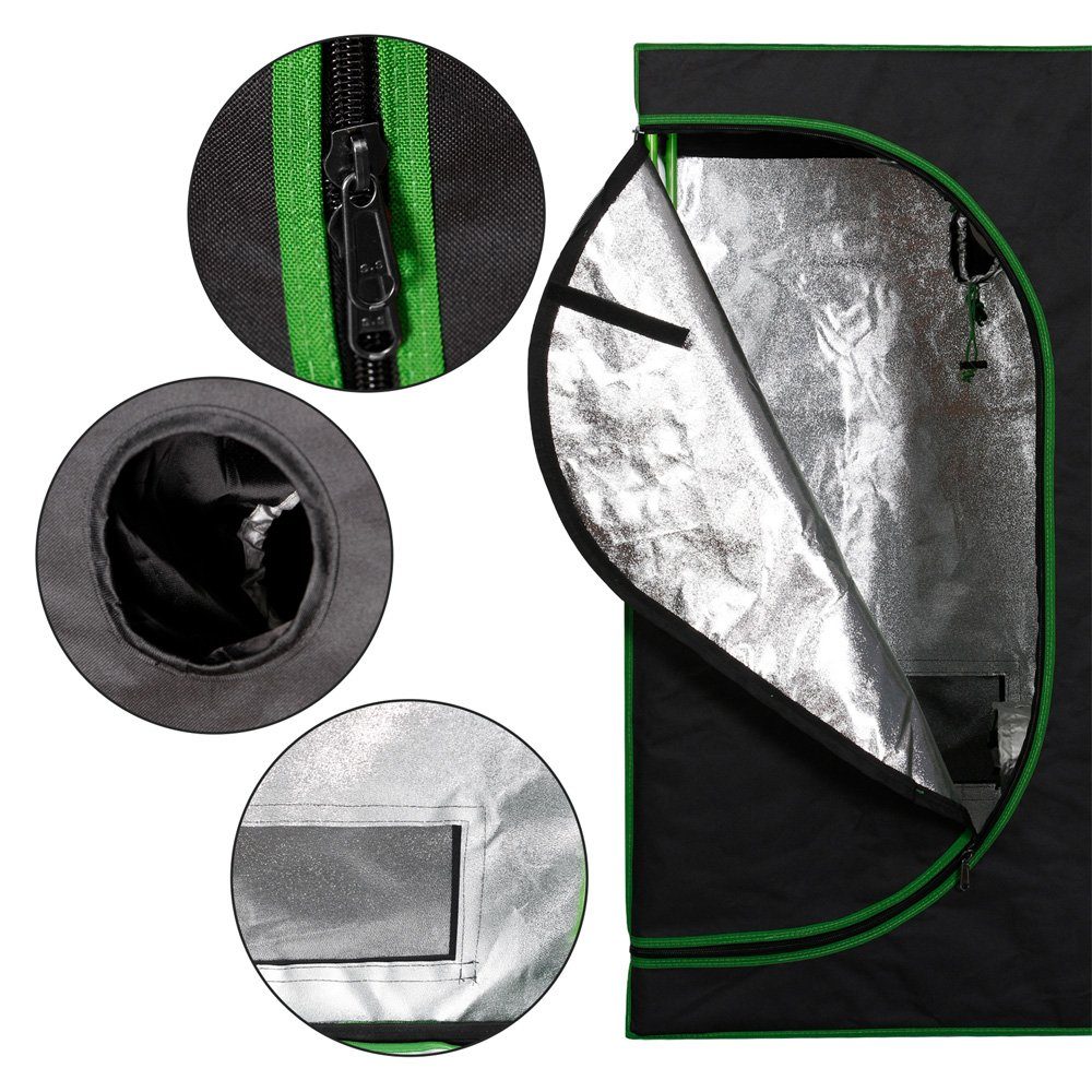 Kingpower Gewächshaus Grow Box Gewächshaus Zuchtzelt Growschrank Zuchtschrank 200x200x200 cm