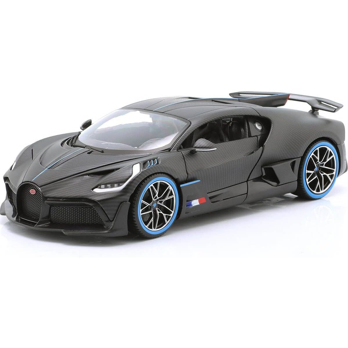 Bburago Modellauto Bugatti Divo Carbon, Maßstab 1:18