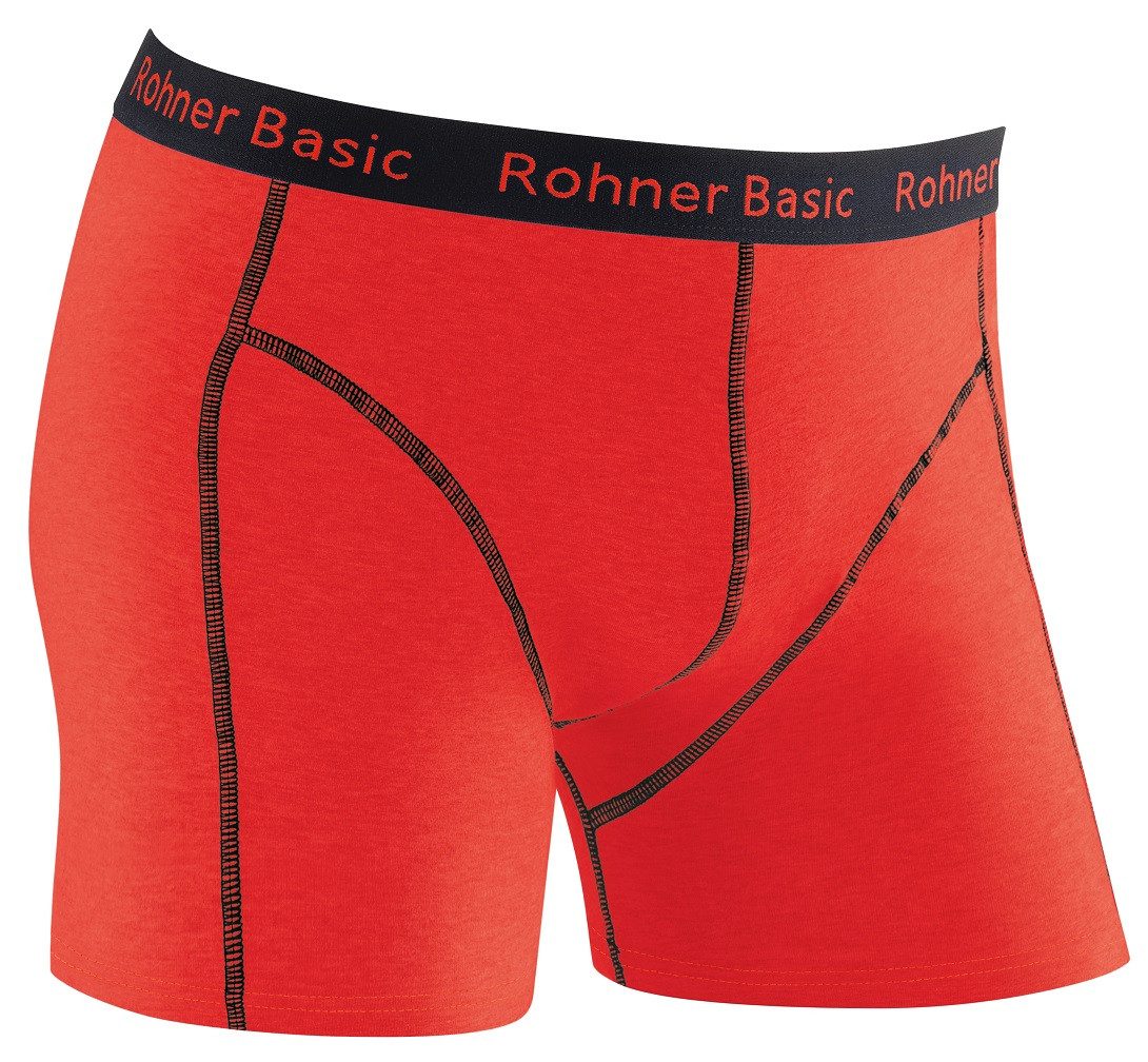 Boxershorts Basic Unterwäsche rot/schwarz Herren - 1 Stück