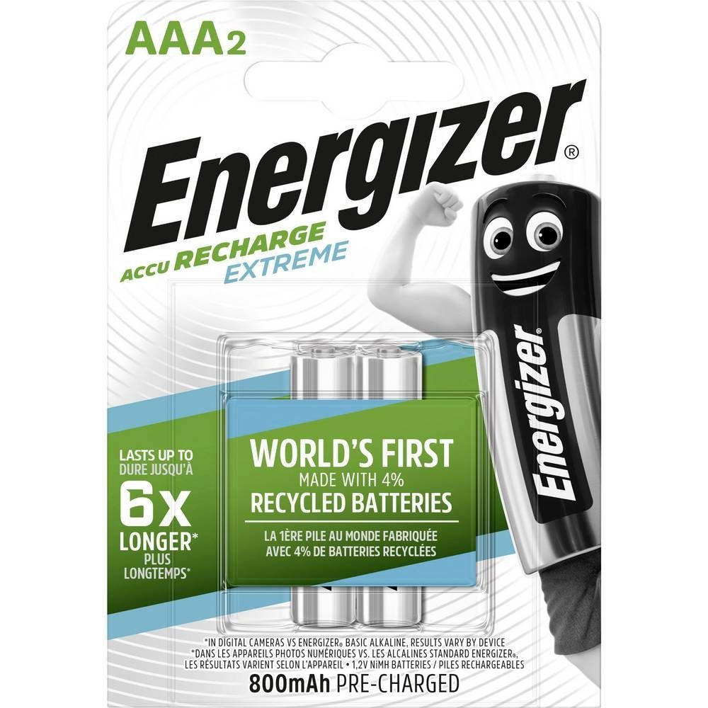 Energizer Extreme Micro NiMH-Akkus 800 mAh, 2er E300624300 Akku