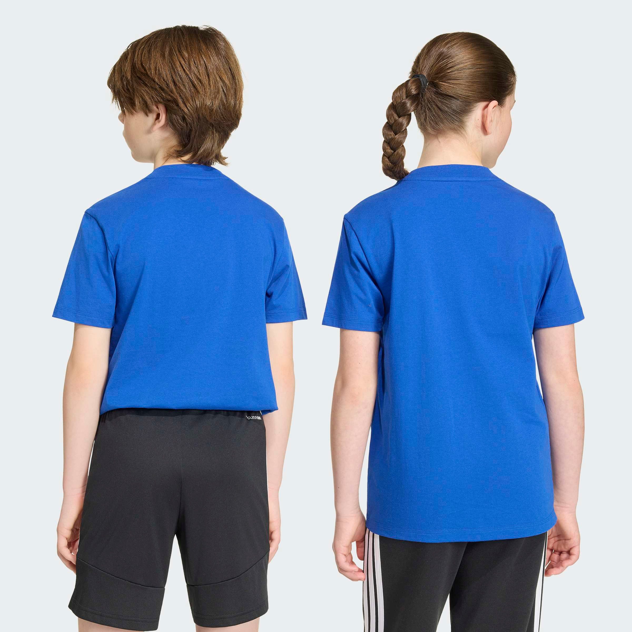 adidas Sportswear T-Shirt J LIN TEE 160 für Kinder, mit Rundhalsausschnitt, ohne Verschluss, aus Baumwolle