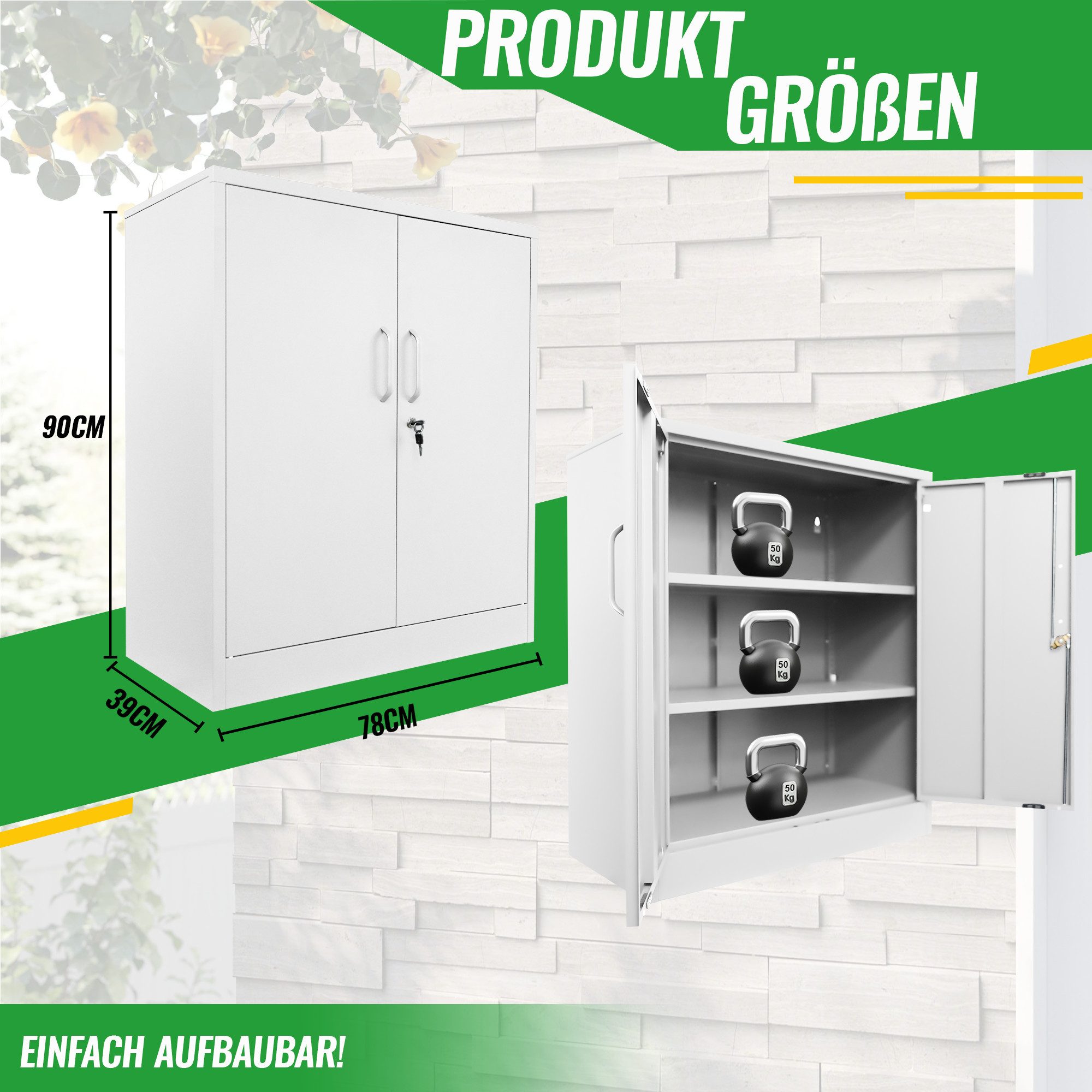 ONDIS24 Aktenschrank Mehrzweckschrank Stahlschrank - Büroschrank Metallschr günstig online kaufen