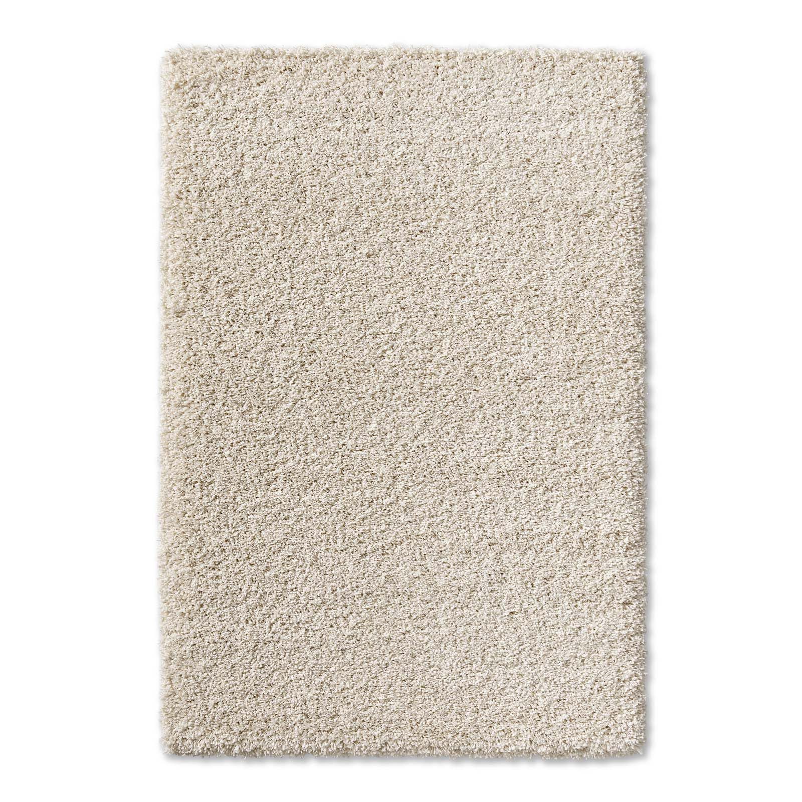 TaCa Home Langflor-Teppich Shaggy Teppich Langflor, rechteckig, Höhe: 60 mm, Schlafzimmer Kinderzimmer Wohnzimmer Esszimmer, weißgrau - 65 x 130 cm