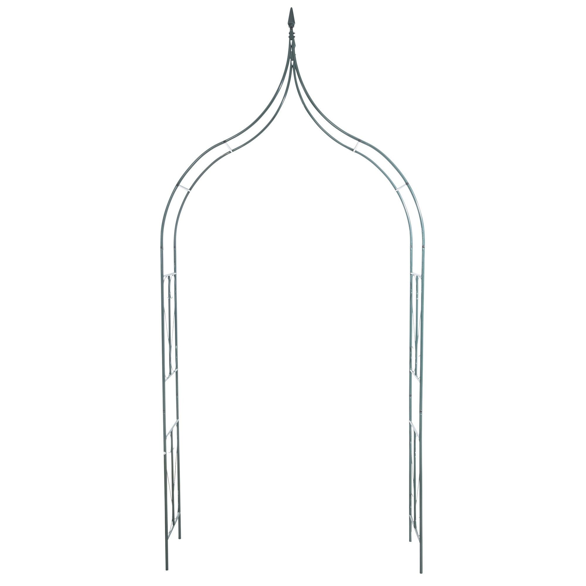 CLP Rosenbogen Rankbogen Pflanzbogen Gartenbogen Spar-Set, 1 St., 275 x 128 x 37 cm elegant, pulverbeschichtetes Eisen, elegantes Design