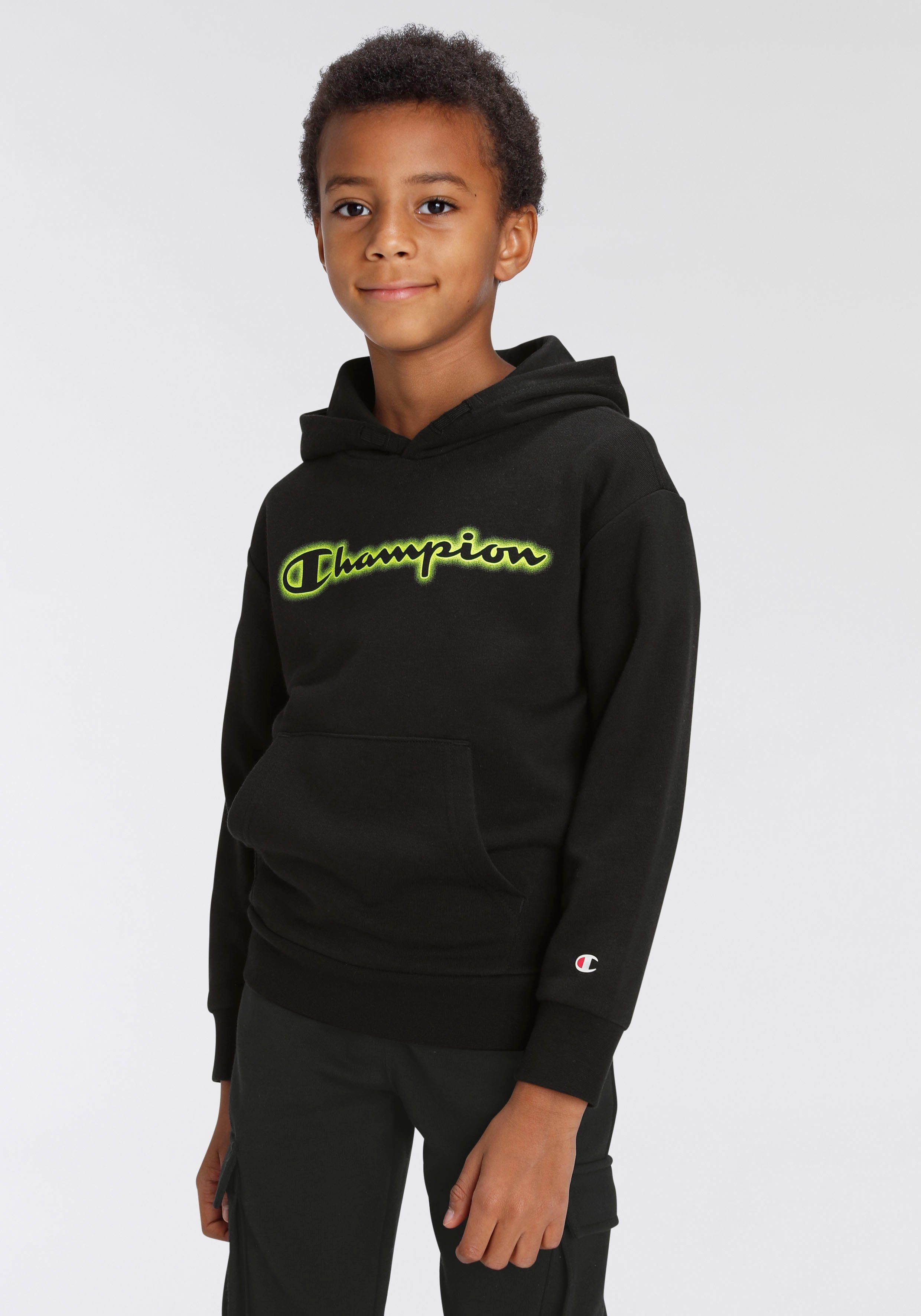 Champion schwarz Kapuzensweatshirt