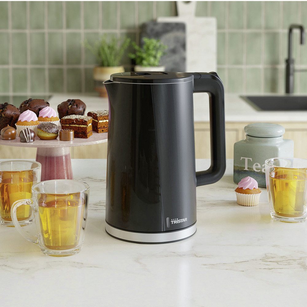 Tristar Wasserkocher Tristar Wasserkocher Schwarz Fassungsvermögen: 1.7 l, 1.70 l, 2200.00 W
