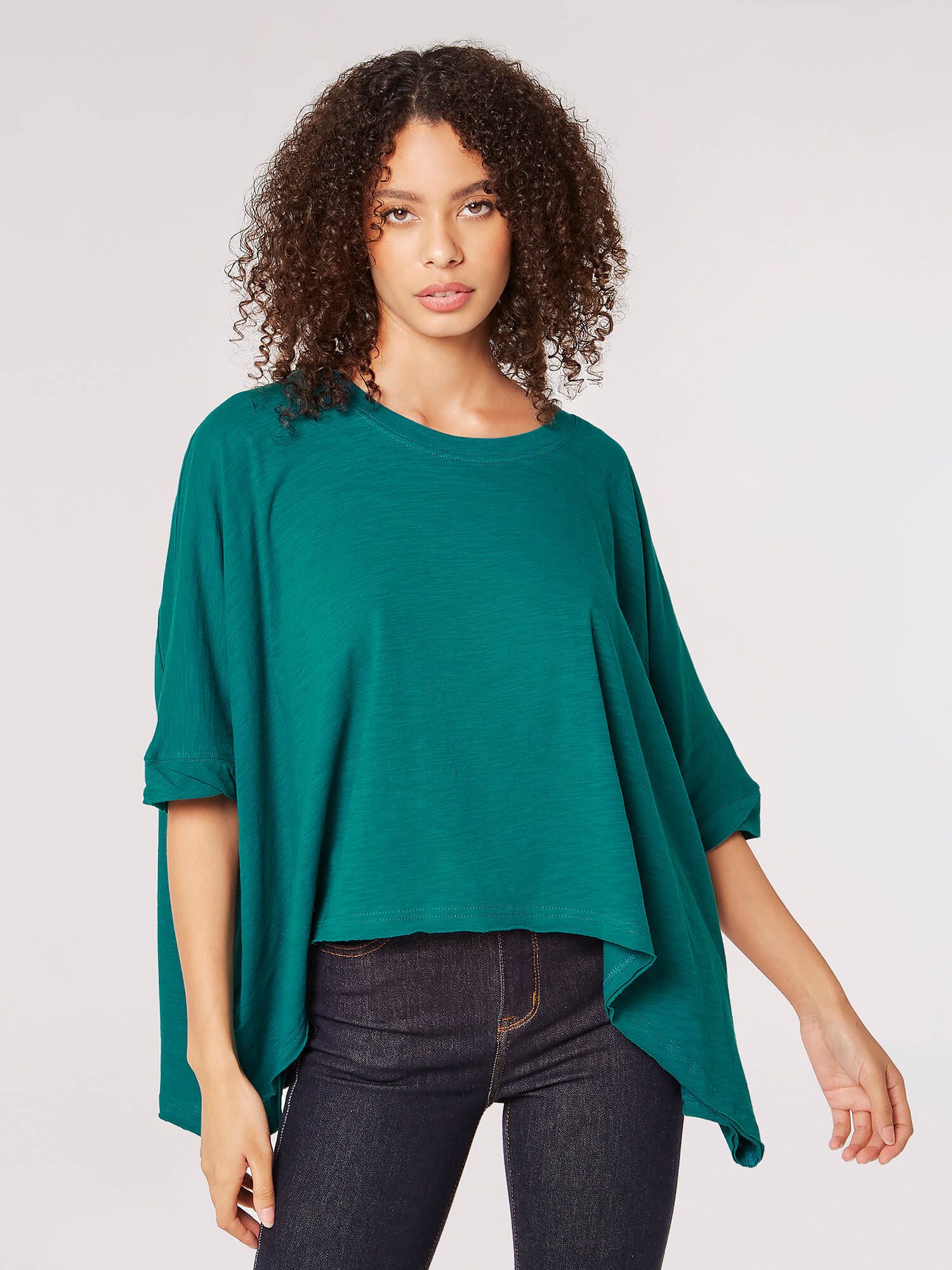 Apricot 3/4-Arm-Shirt Cotton Waterfall Slub Shirt, günstig online kaufen