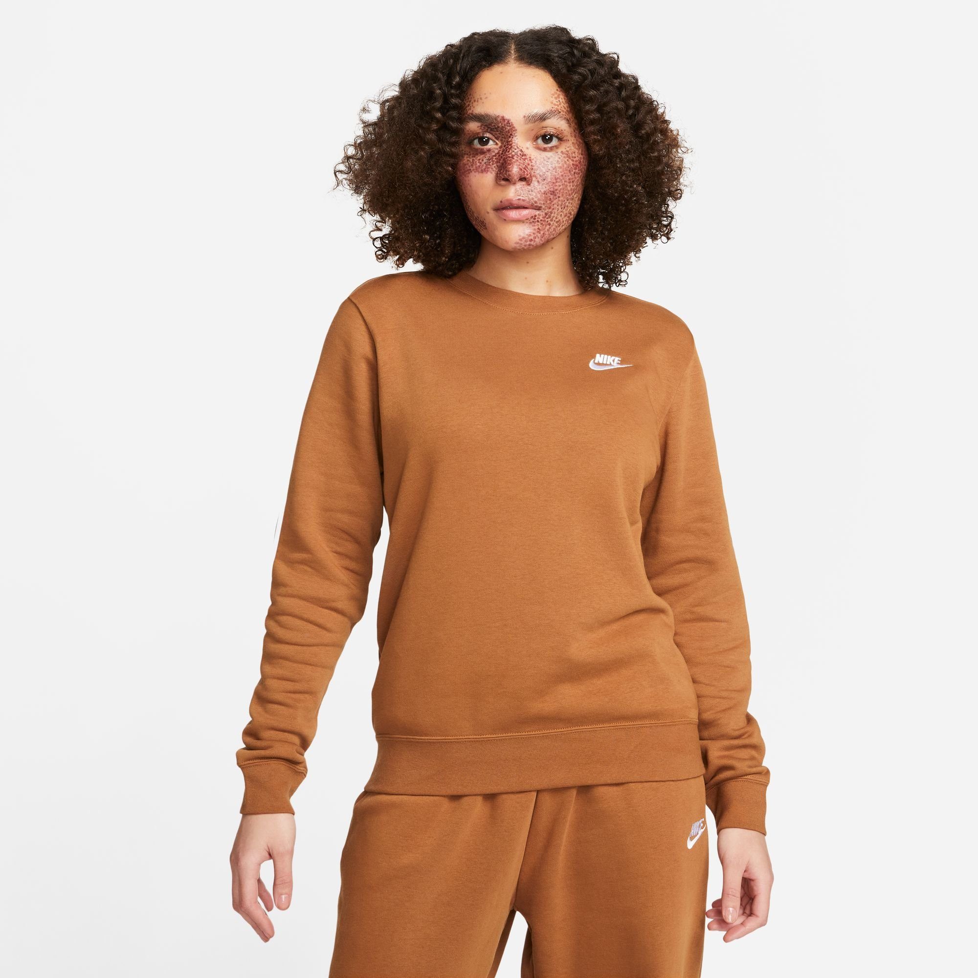 Nike Sportswear Sweatshirt CLUB FLEECE WOMEN'S CREW-NECK SWEATSHIRT