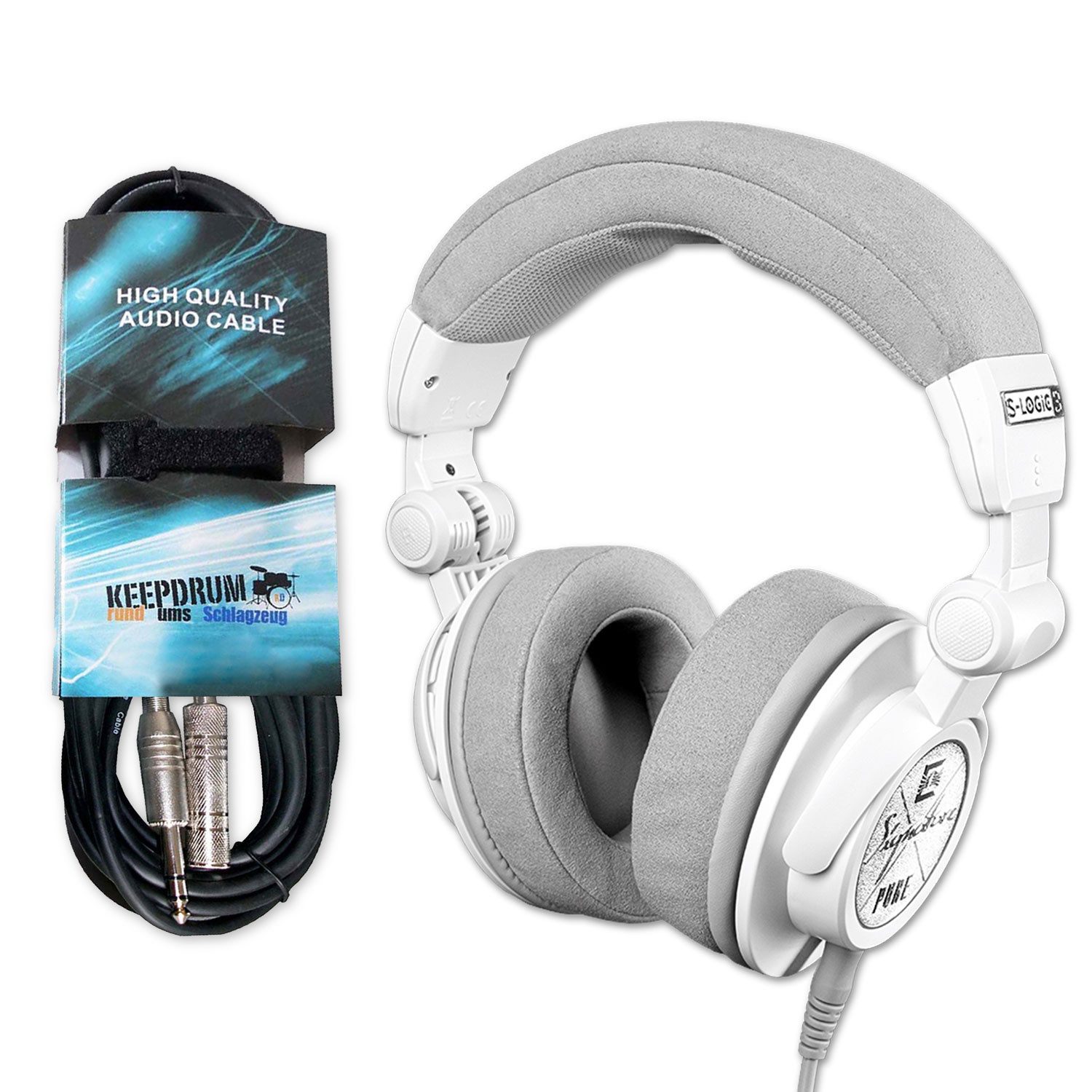 Ultrasone Ultrasone Kopfhörer Signature Pure Weiss mit Kabel Kopfhörer (HiFi-Studio, S-Logic-Technologie, Studio-Headphones, kabelgebunden)