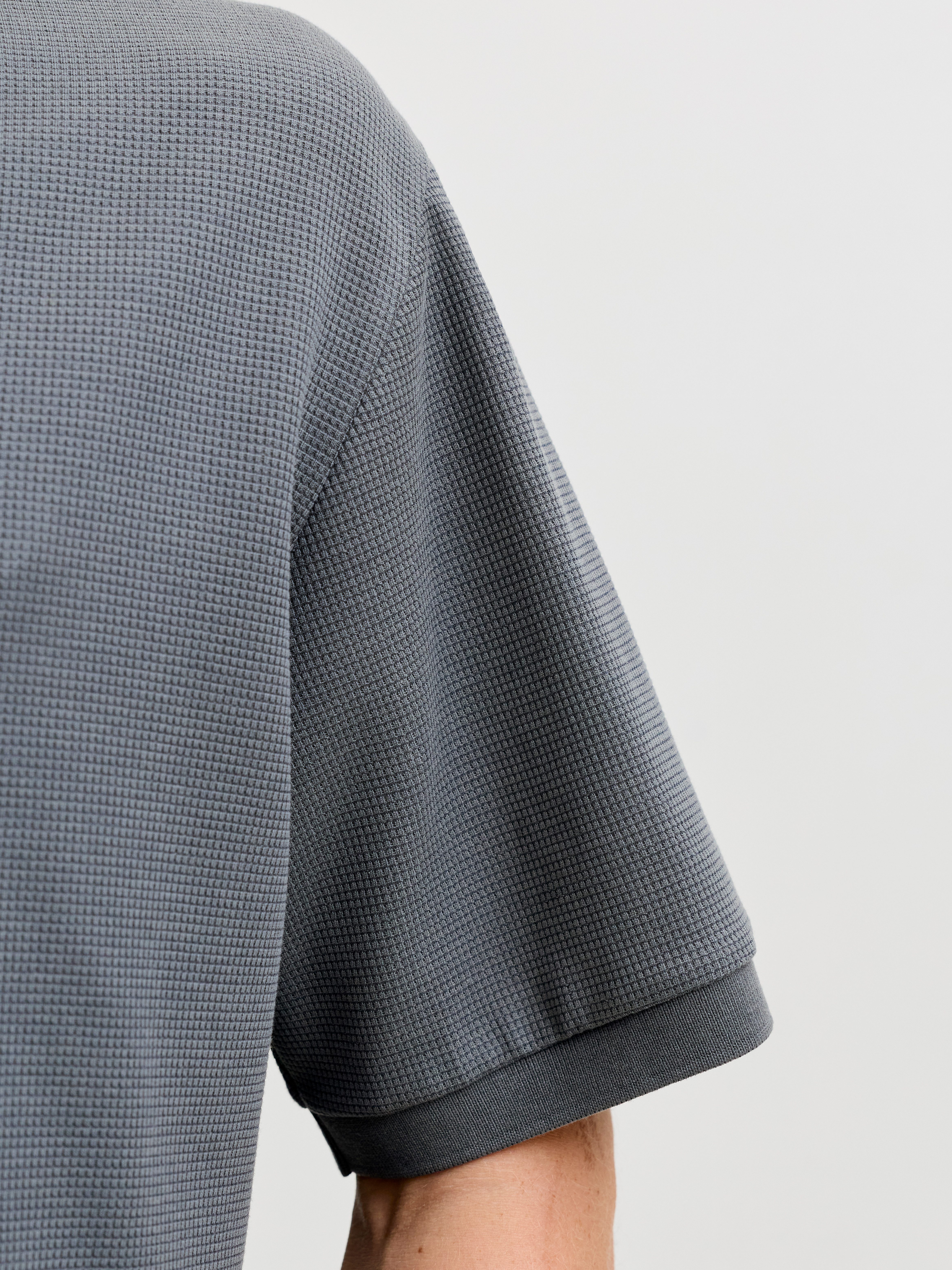 Jack & Jones Poloshirt JJEAUSTIN POLO SS NOOS Materialmix, regular fit
