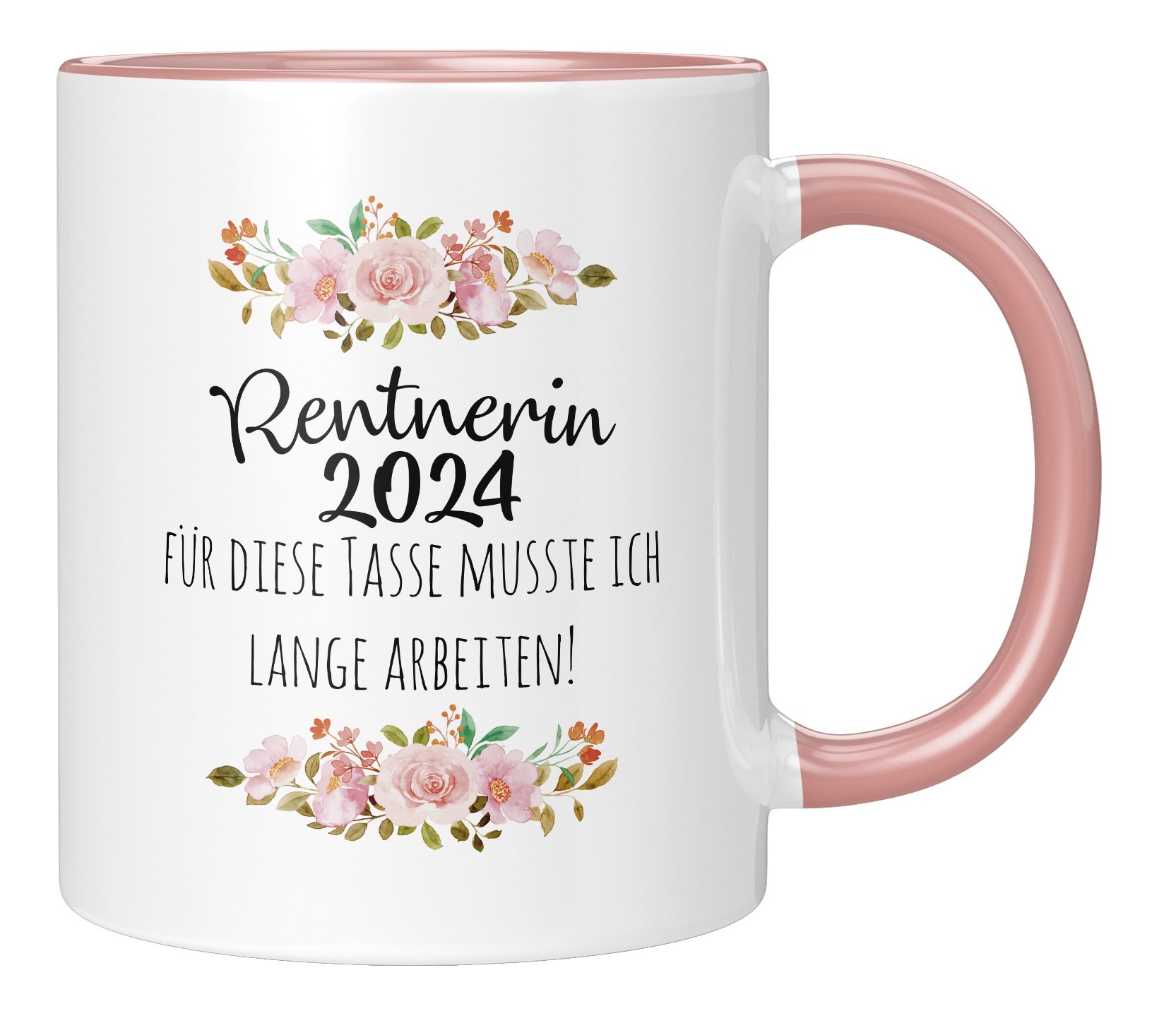 TassenTicker Tasse TASSENTICKER Keramik, Ruhestand Geschenk Frauen - Renteneintritt 2024, 330ml